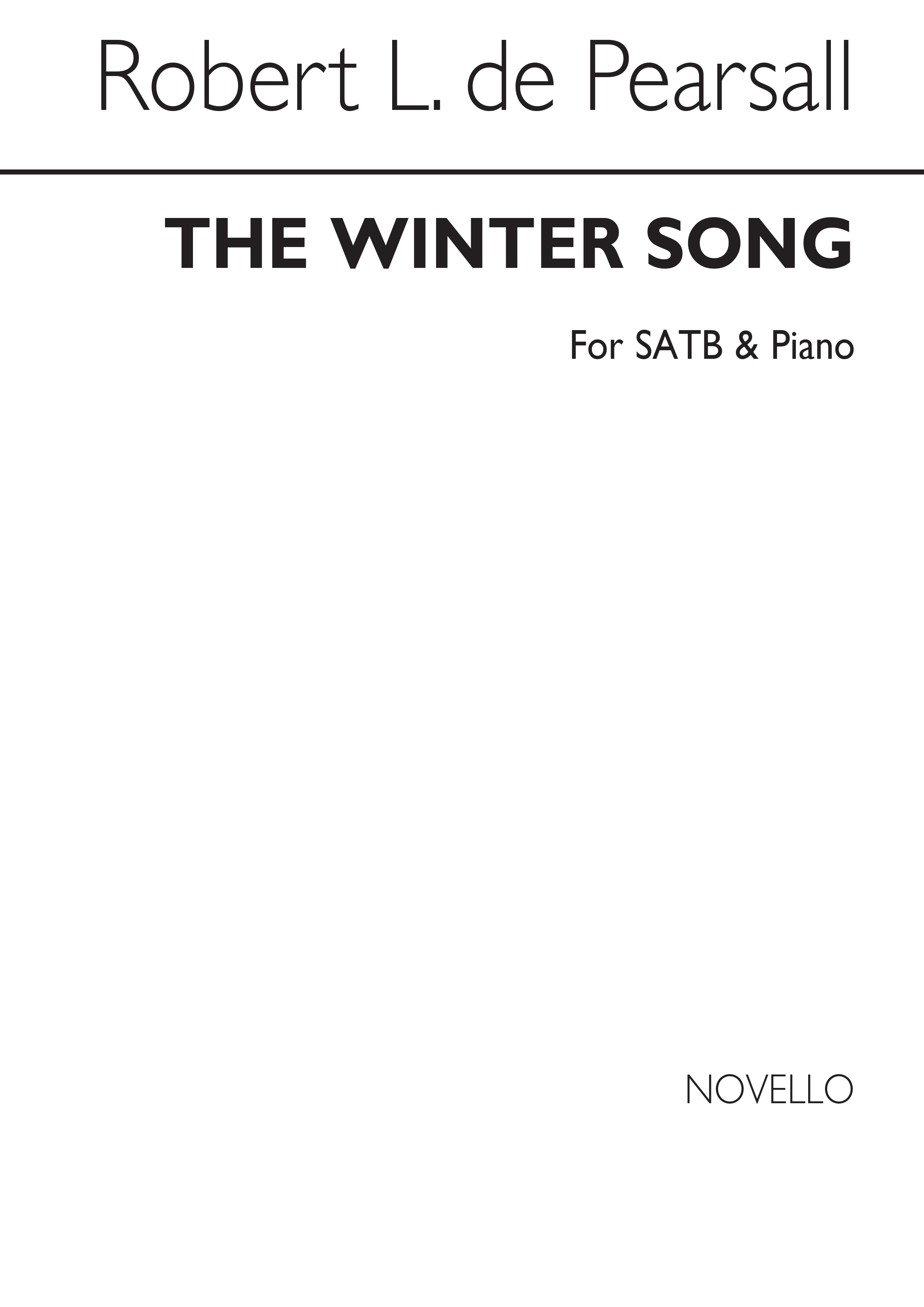 Pearsall, R Winter Song, The Satb/Pf