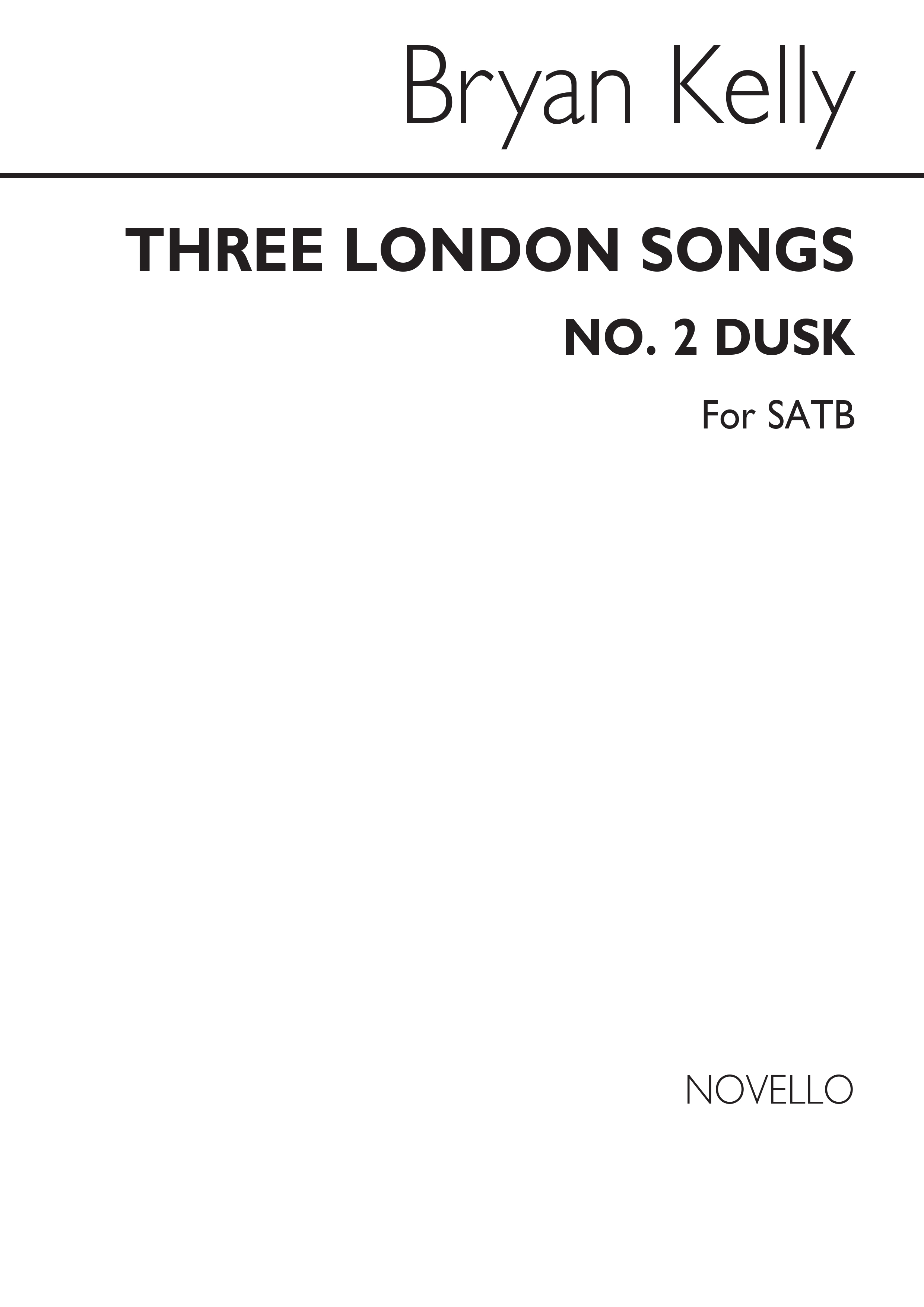 Bryan Kelly: Three London Songs No. 2 Dusk