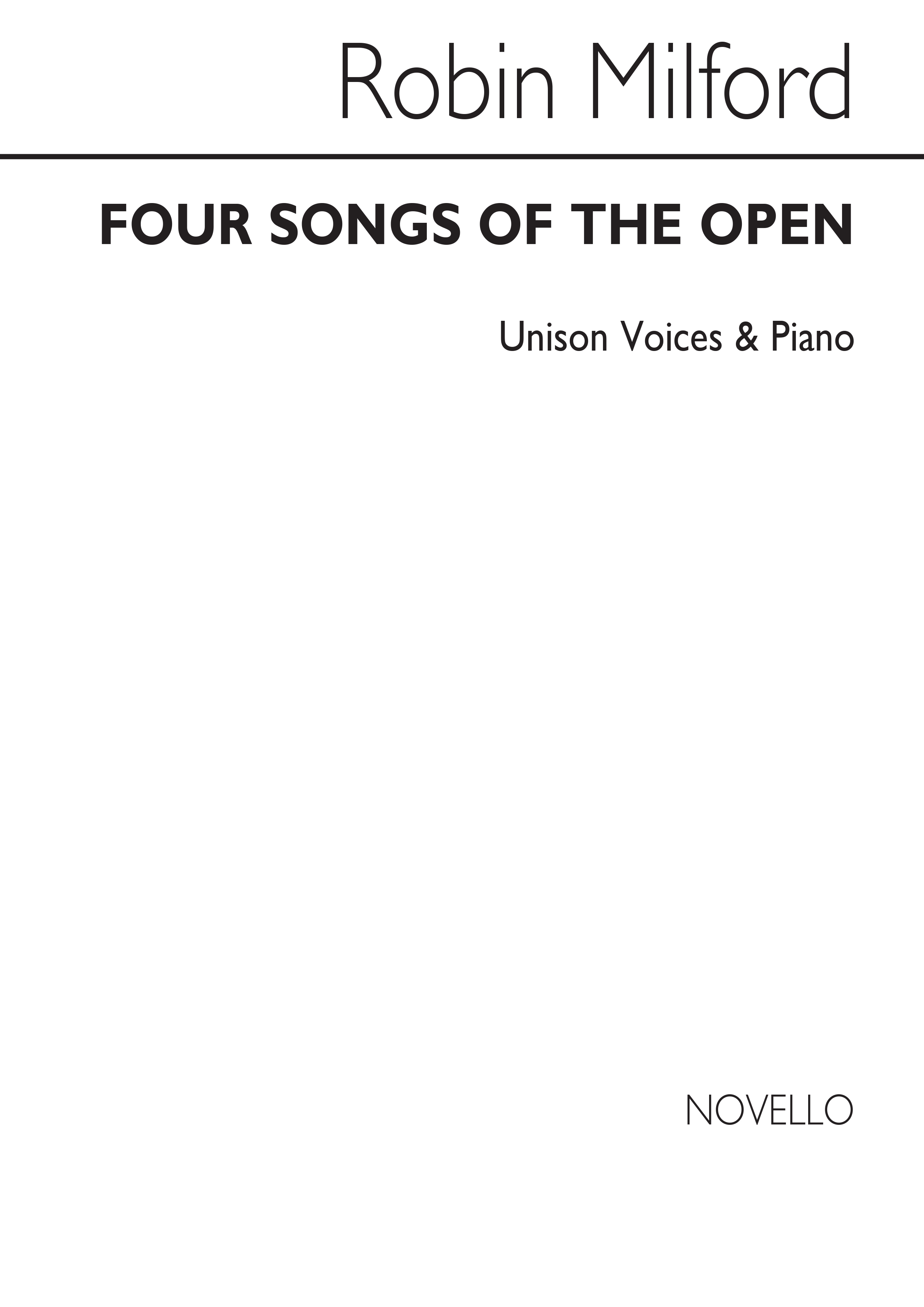 Robin Milford: Coridon's Song Op45 No.4 Unison/Piano