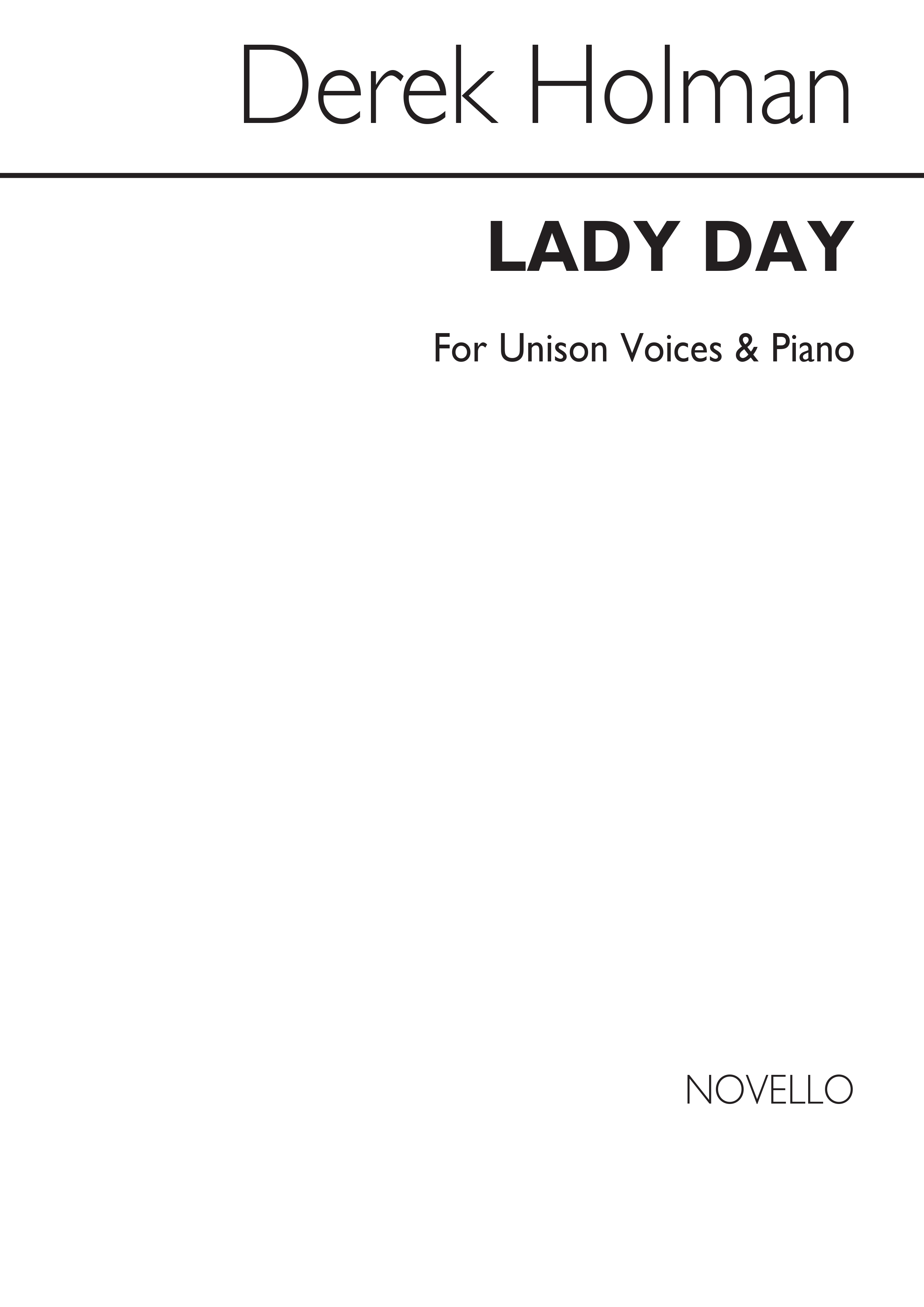 Holman: Lady Day for Voice and Piano