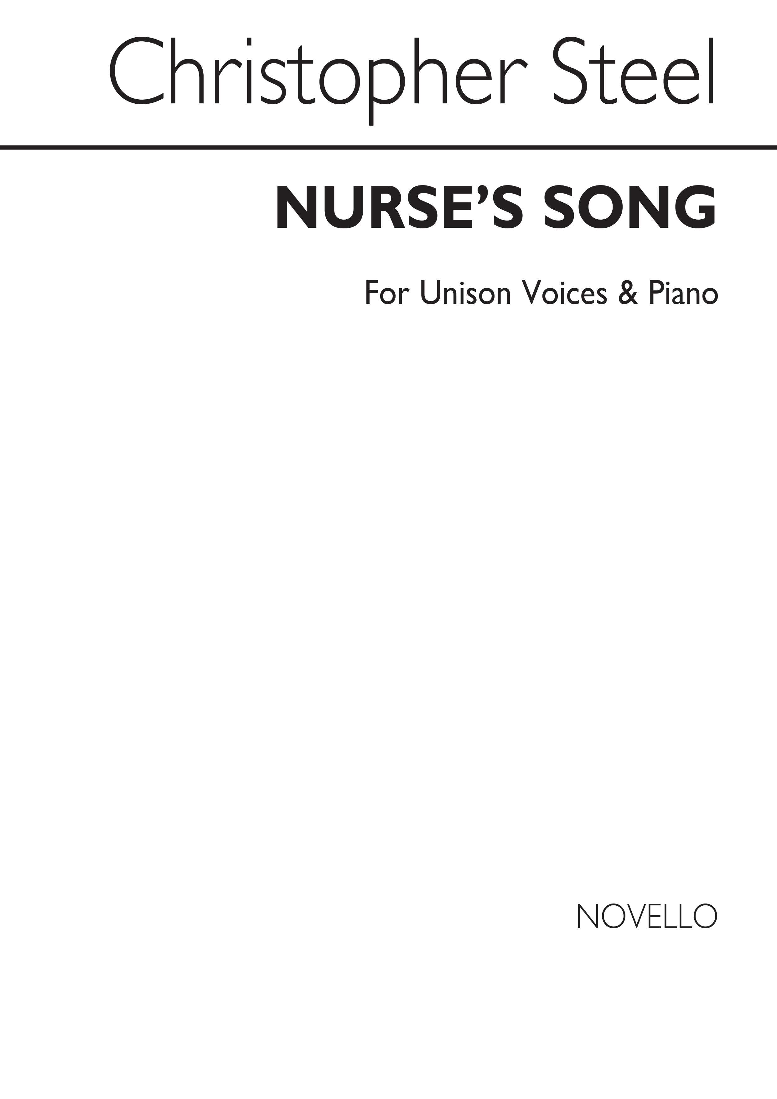 Steel, C Nurse's Song Unison And Piano