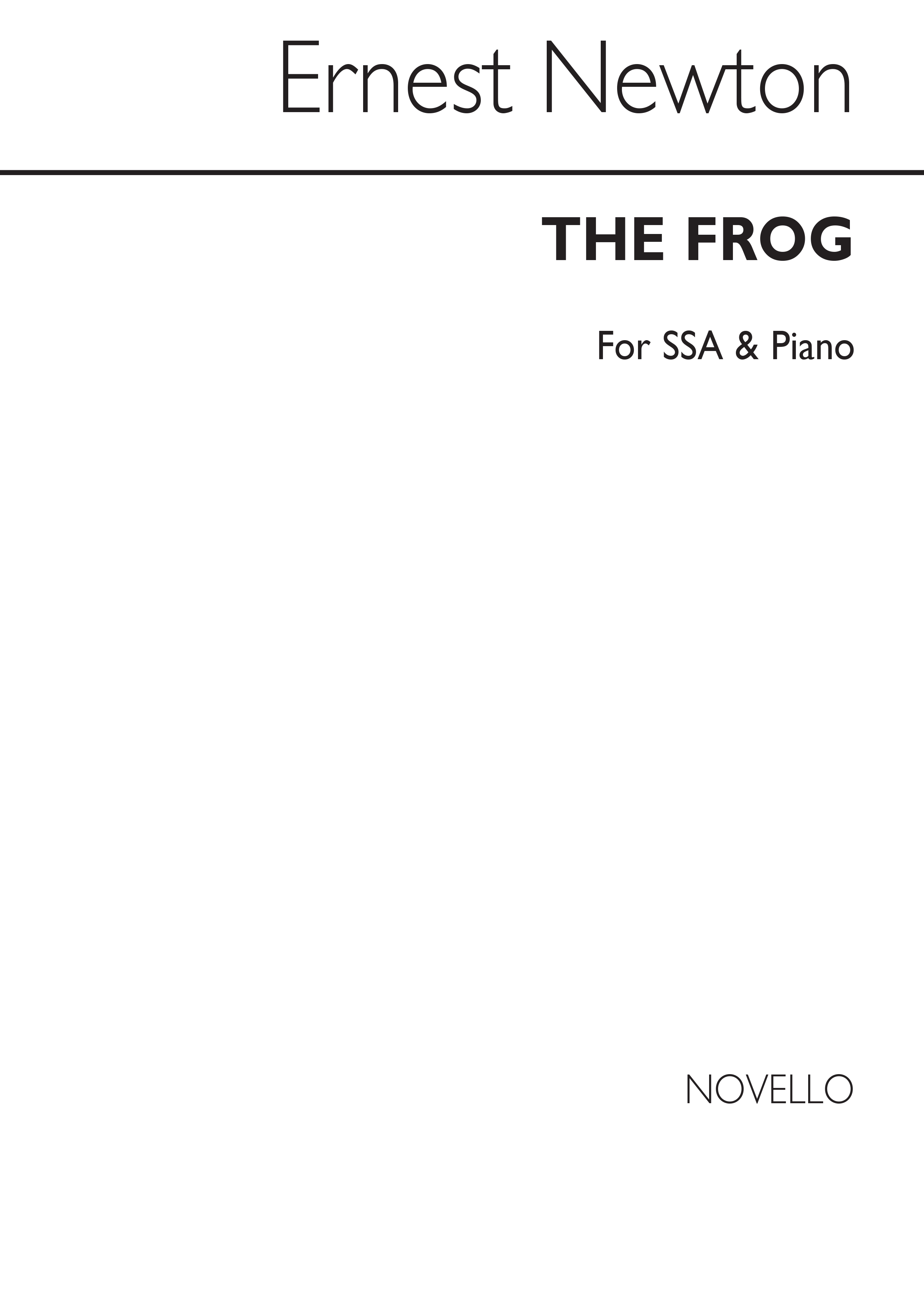Newton, E The Frog Ssa/Pf