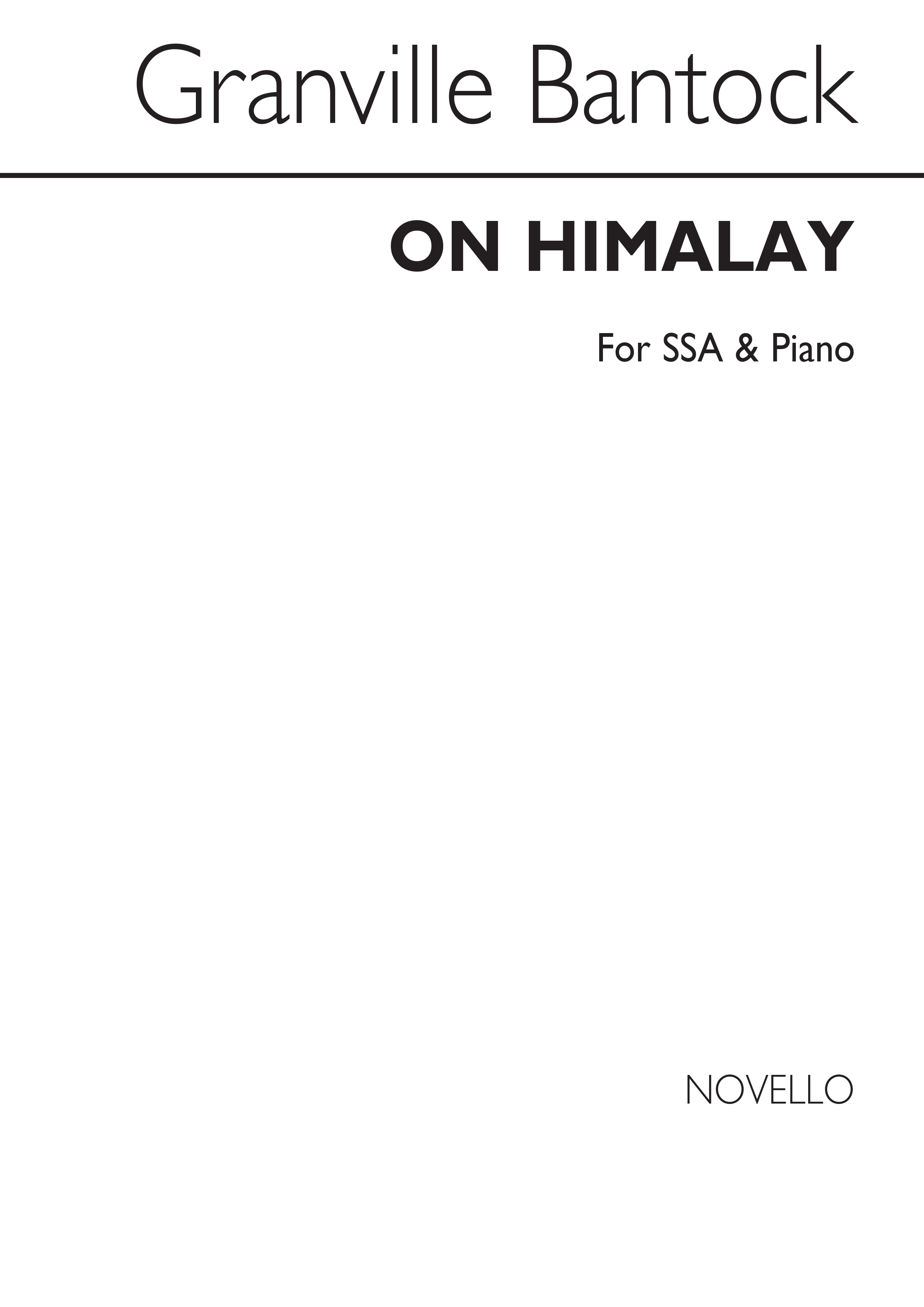 Granville Bantock On Himalay Ssa/Piano