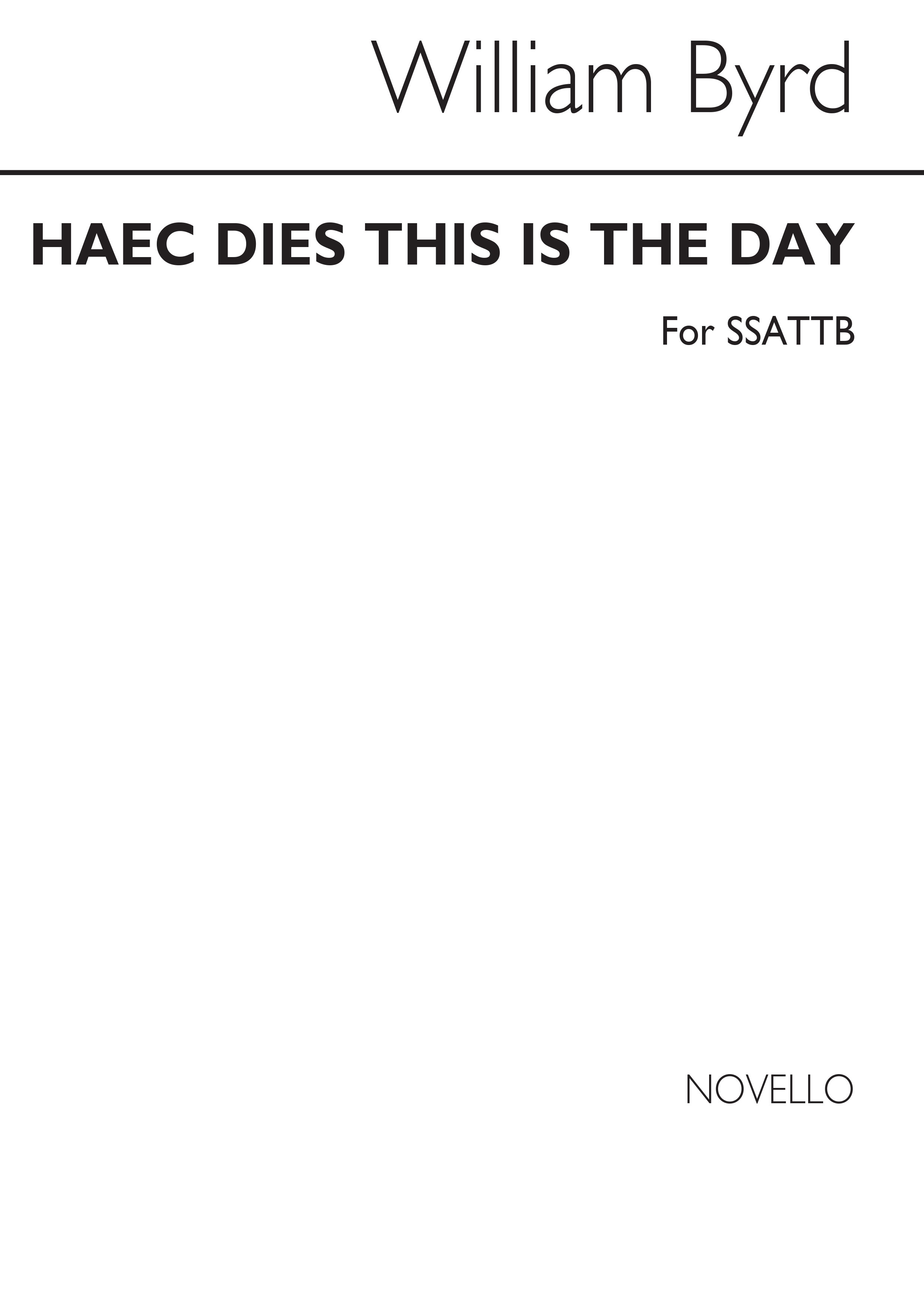William Byrd: Haec Dies (This Is The Day)