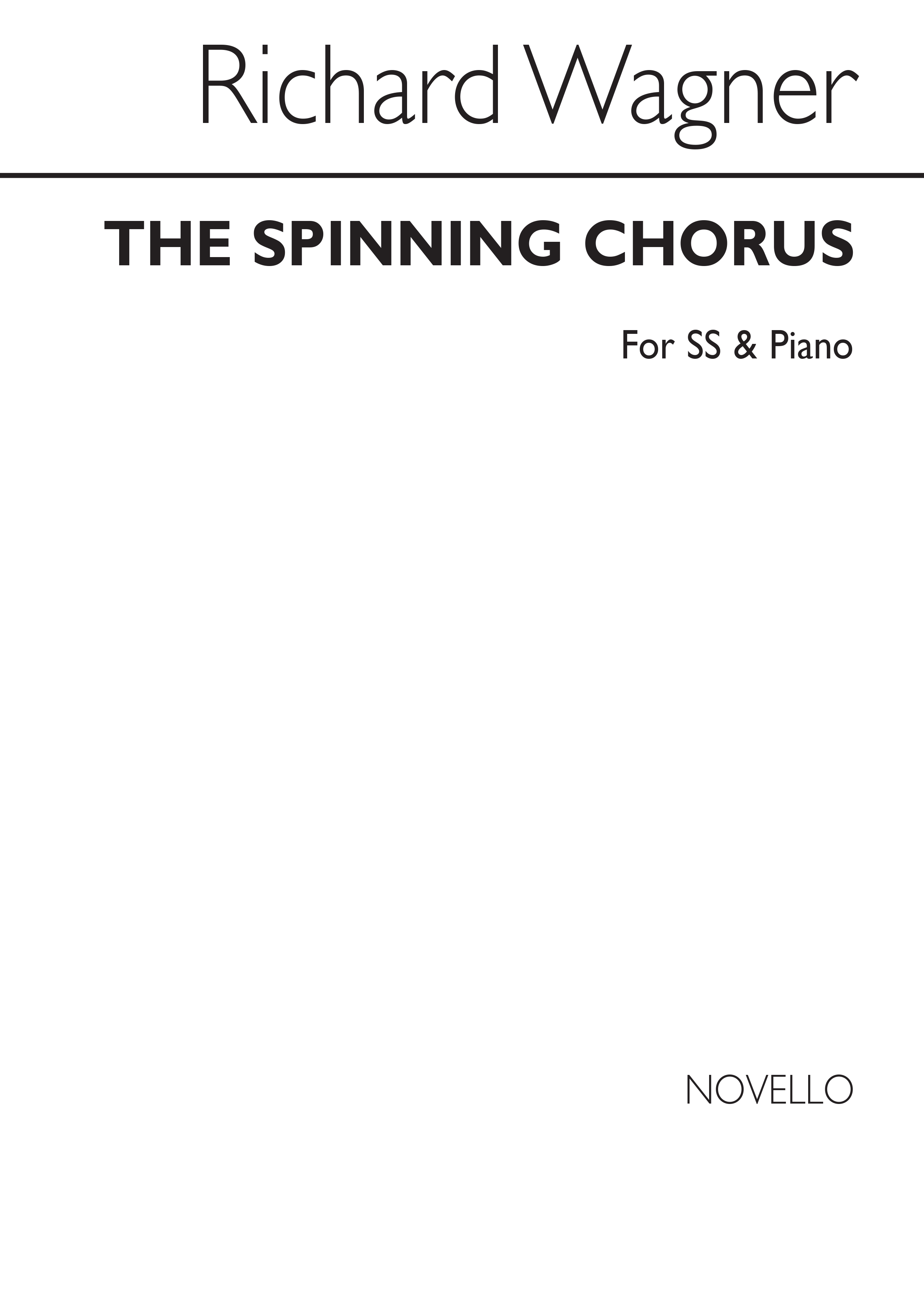 Wagner, R The Spinning Chorus Ss And Piano