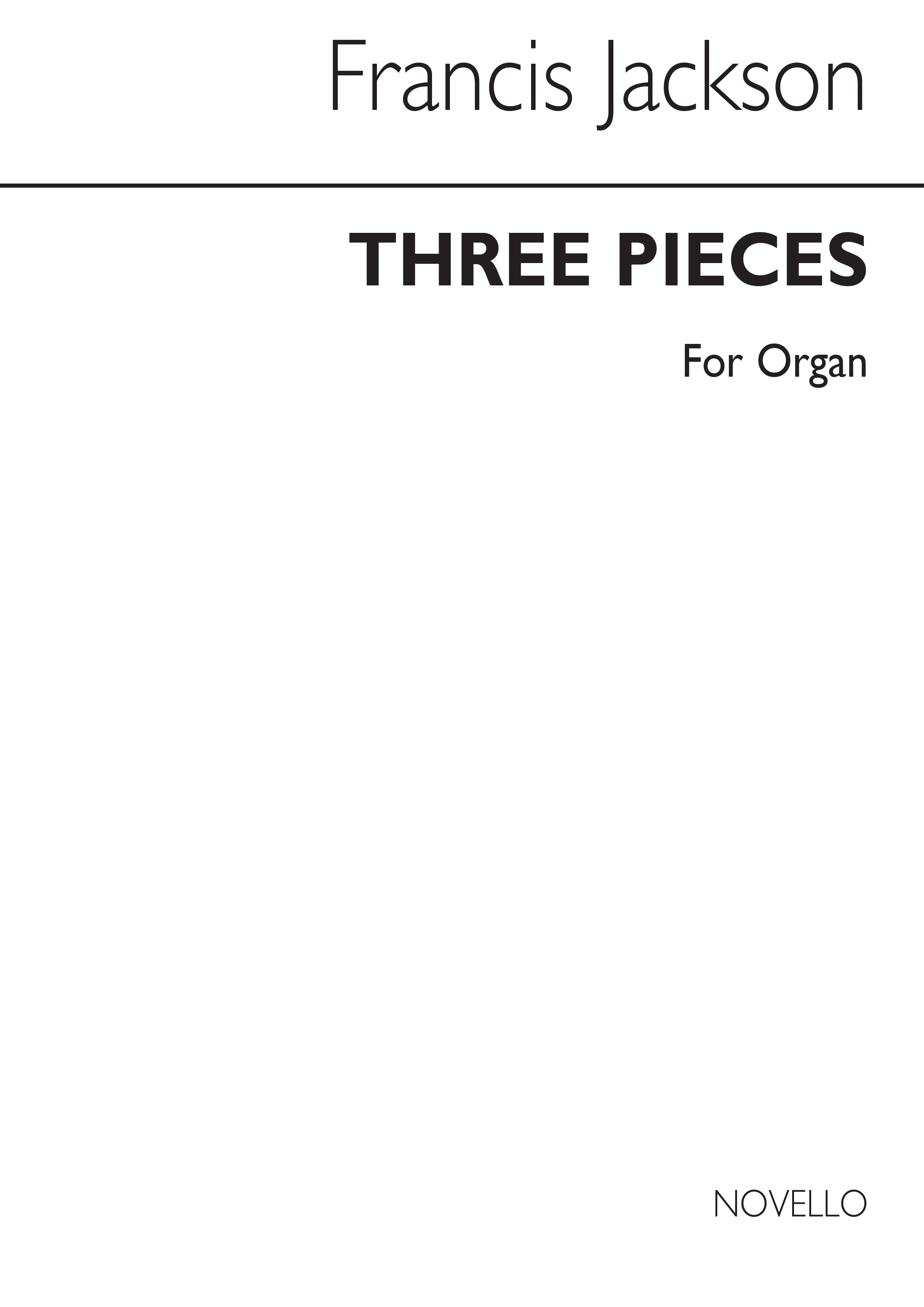 Jackson: Three Pieces (Procession, Arabesque, Pageant) for Organ