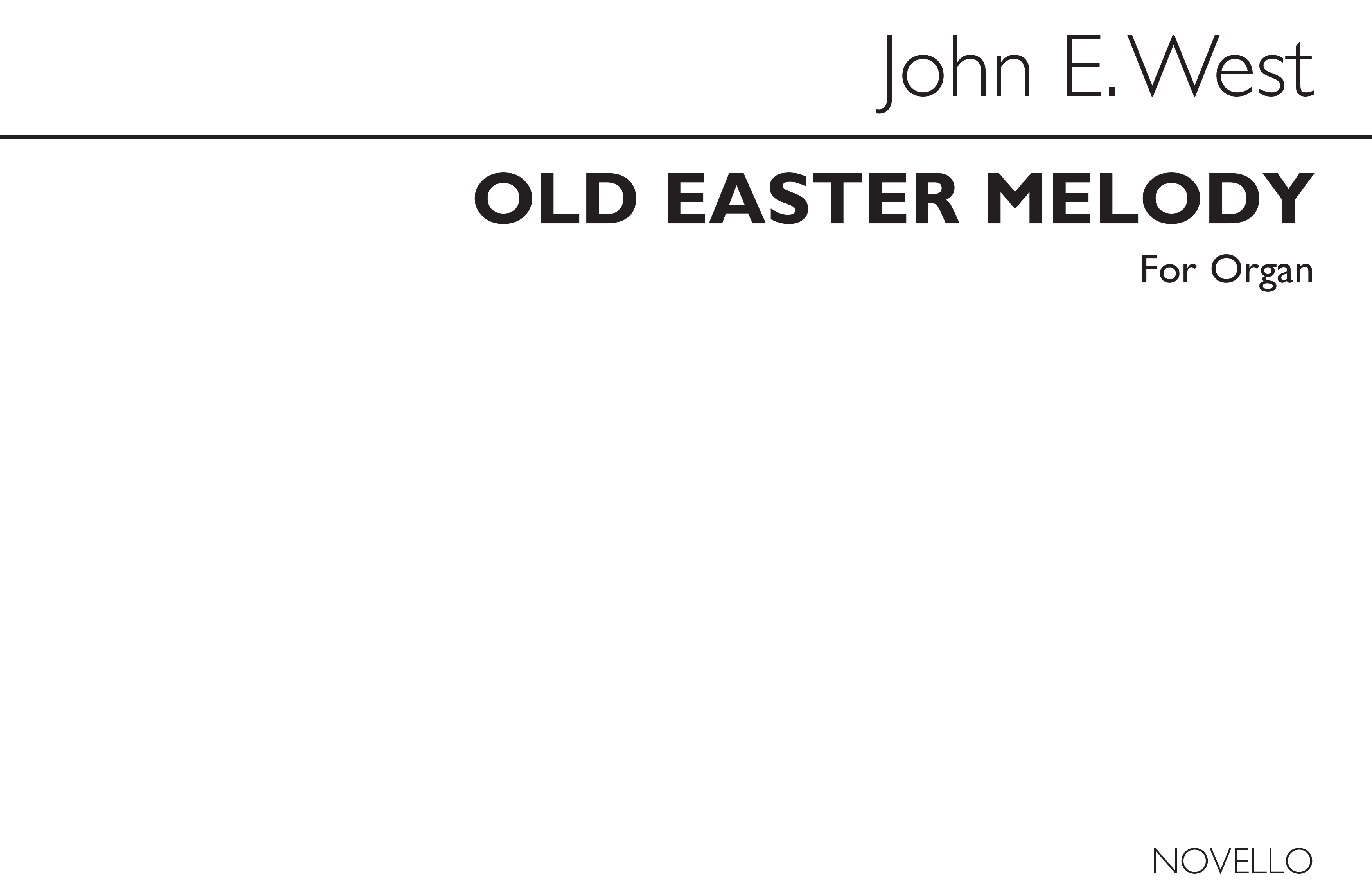 John E. West: Variations On An Old Easter Melody (O Filii Et Fillae)