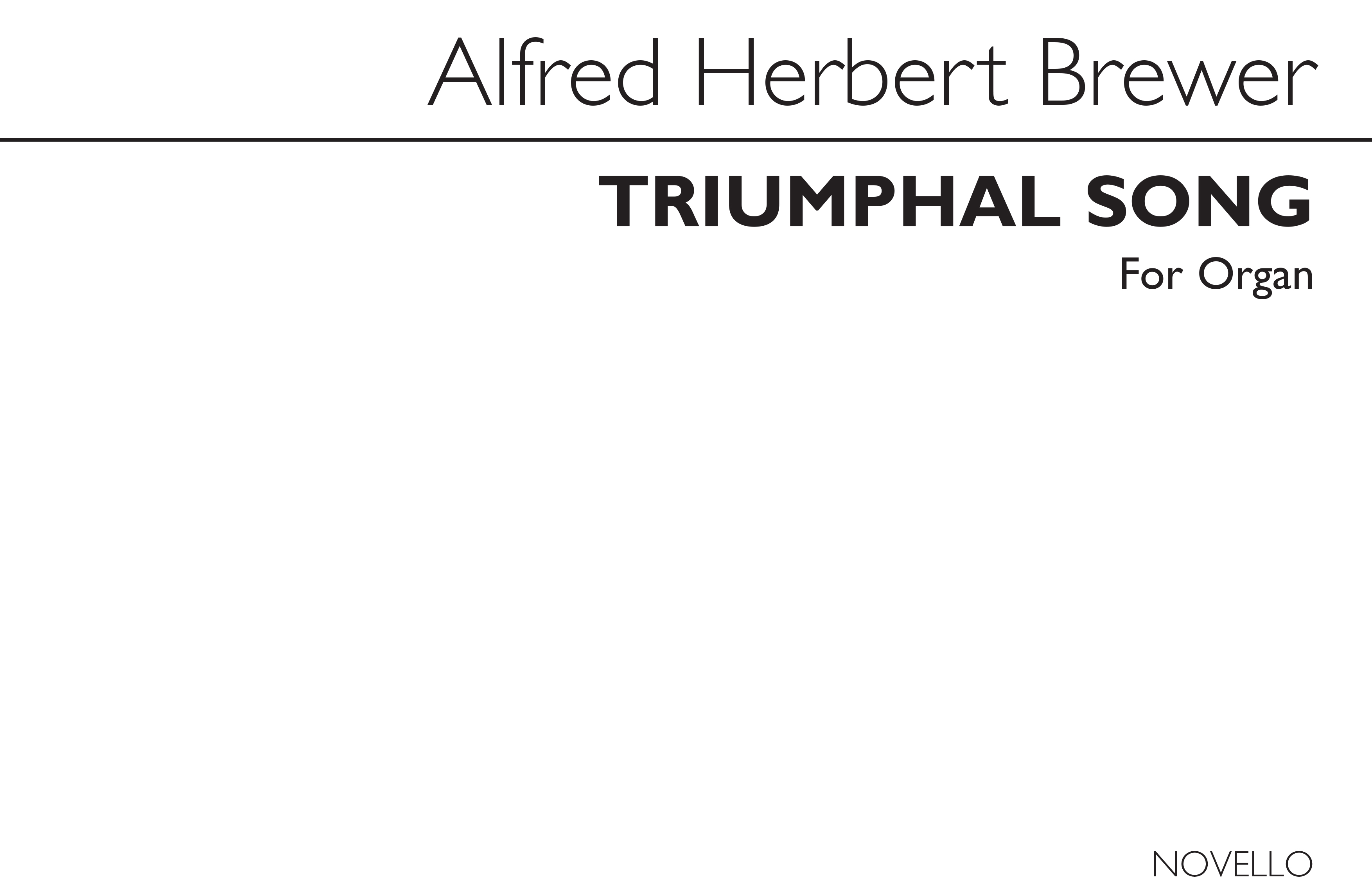 A. Herbert Brewer: Triumphal Song For Organ