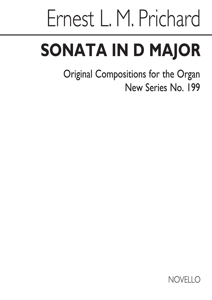 Pritchard Sonata In D Organ