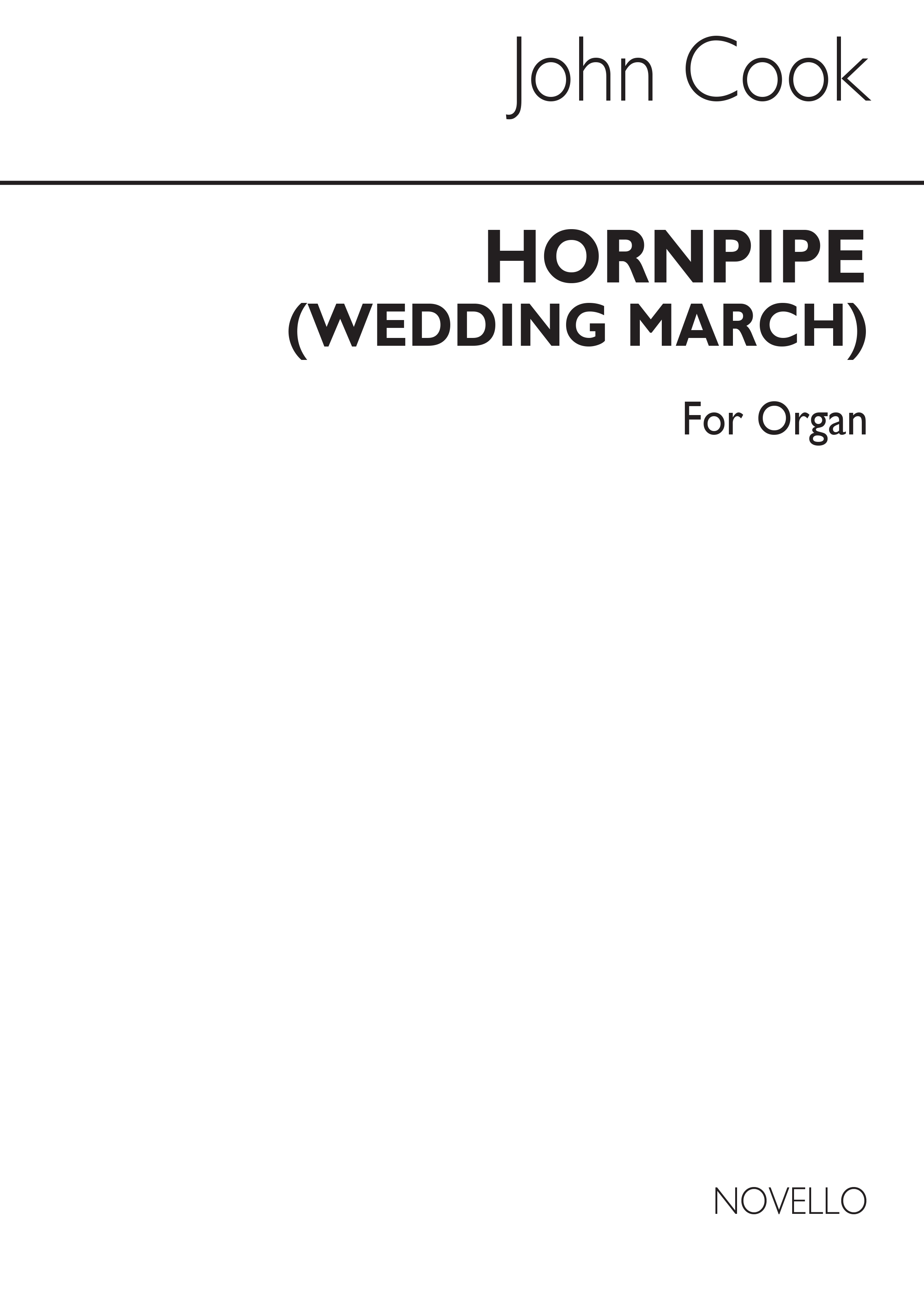 John Ernest Cook: Mr. Purcell's Wedding March (Hornipe) For Organ