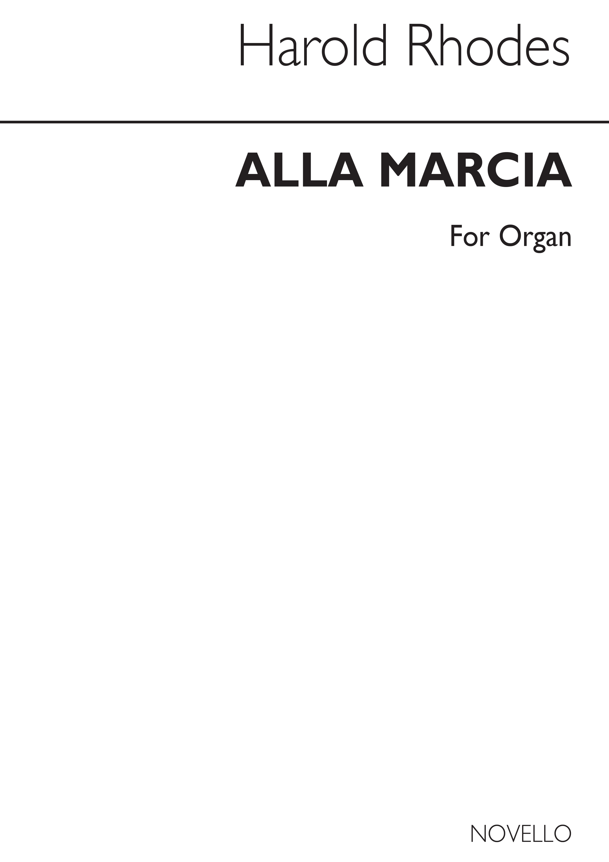 Harold Rhodes: Alla Marcia Organ