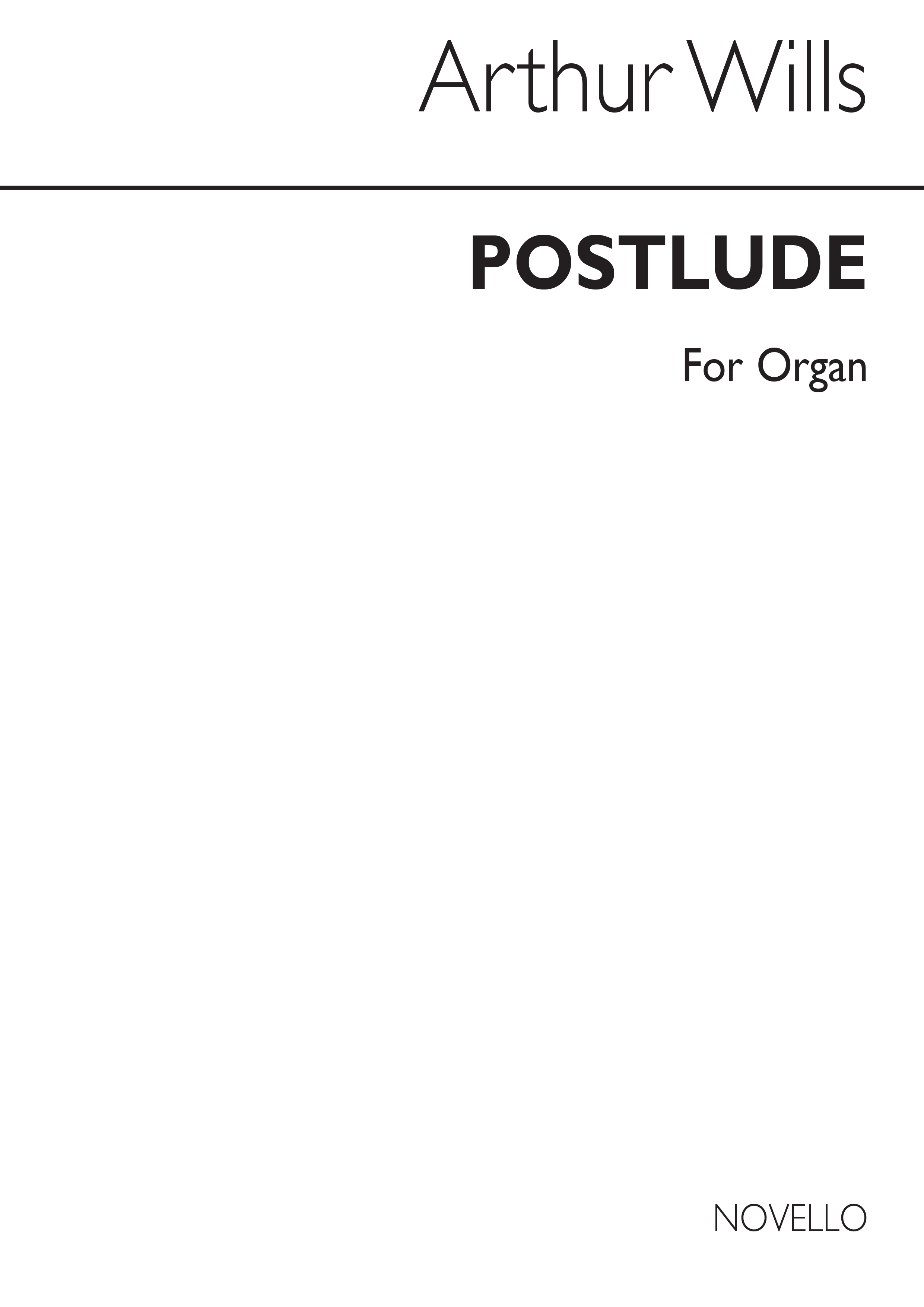 Arthur Wills: Postlude Organ