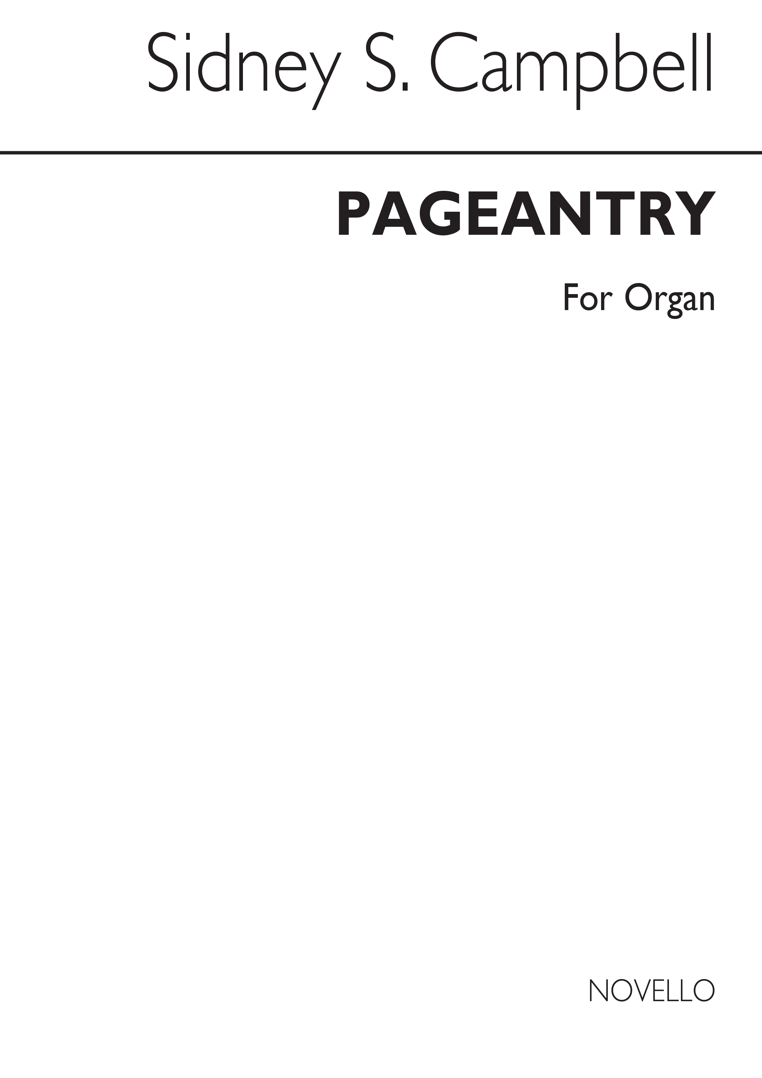 Sidney Campbell: Pageantry for Organ