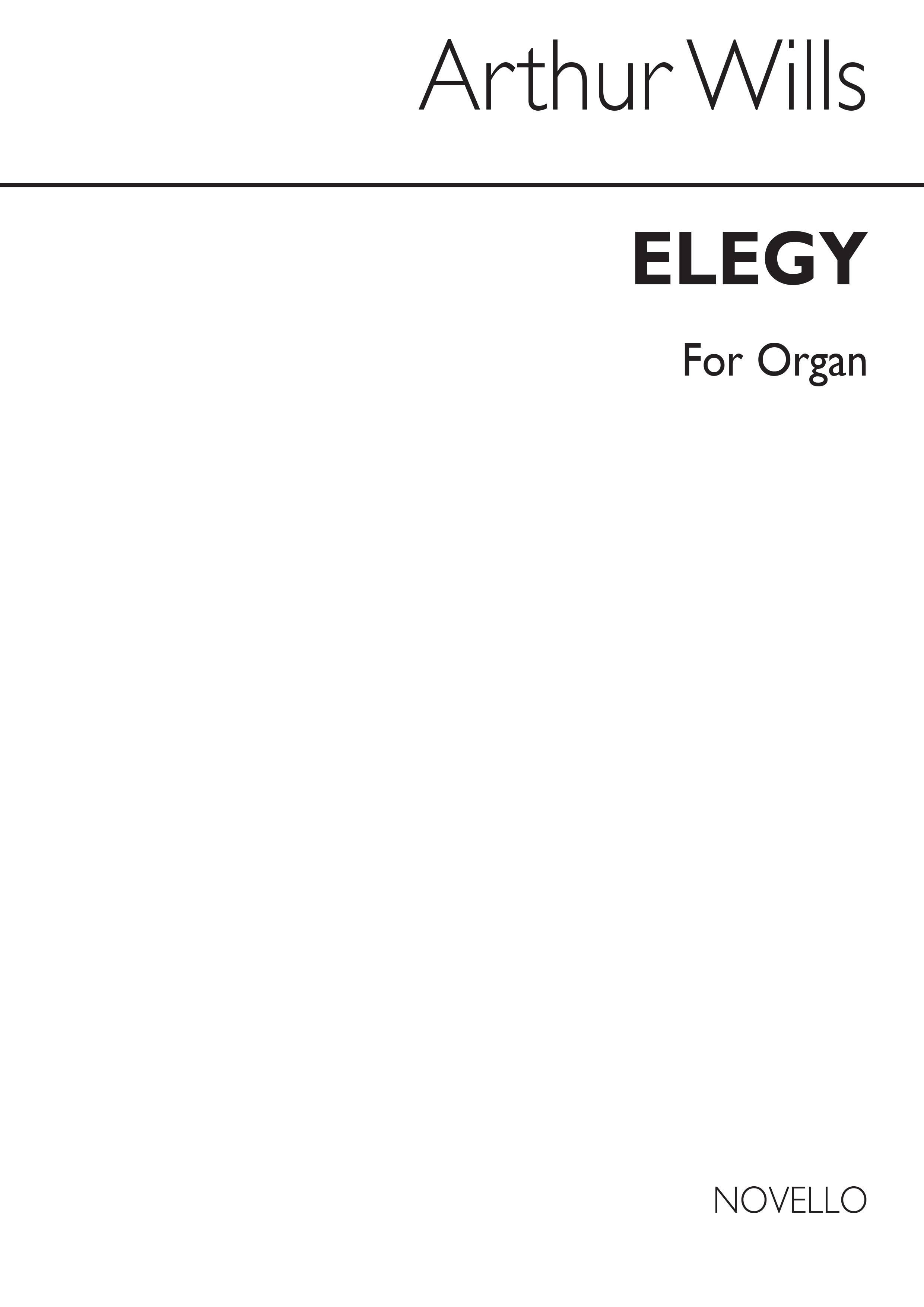 Arthur Wills: Elegy Organ
