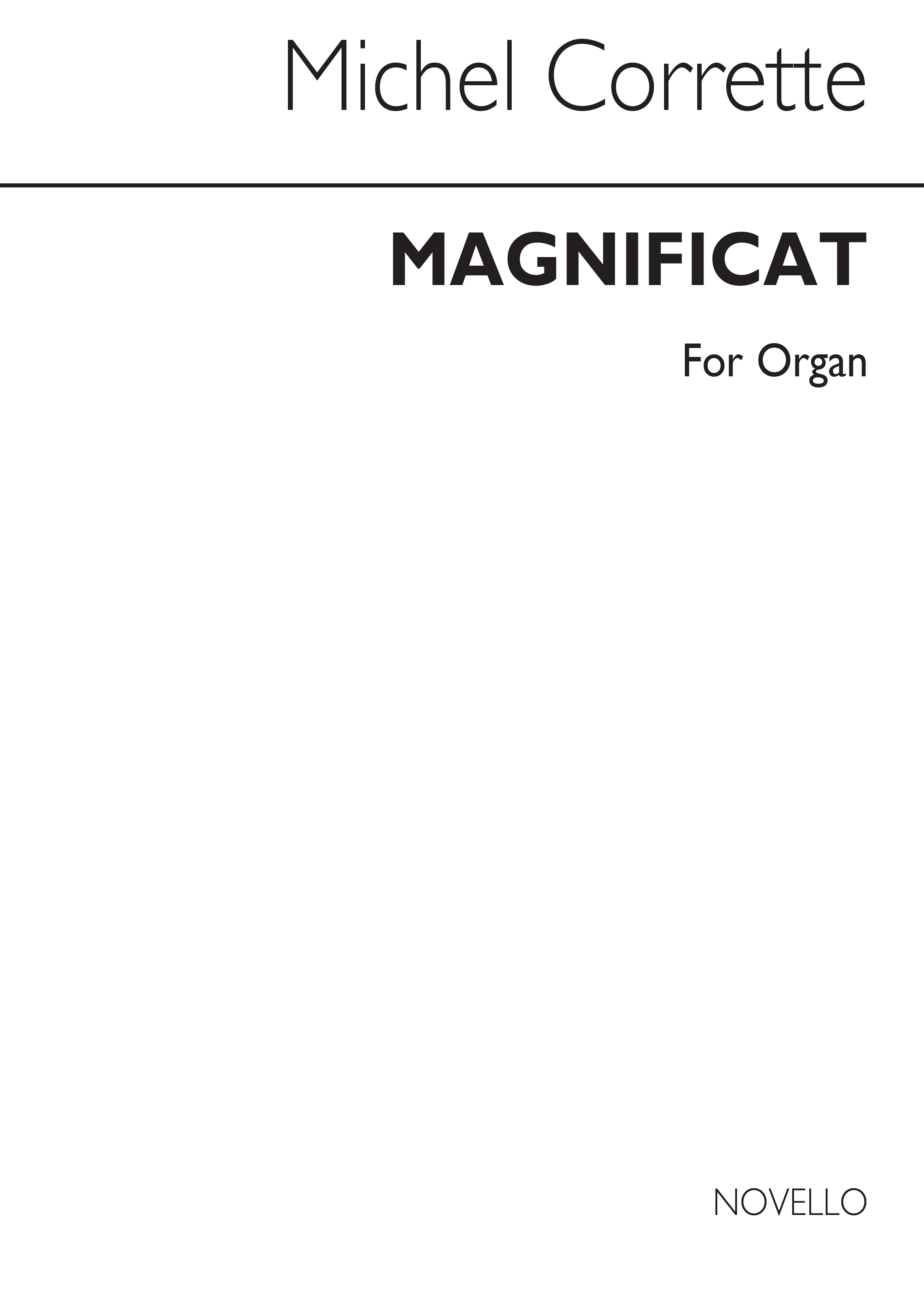 Corrette: Magnificat Du 3e Et 4e Ton for Solo Organ