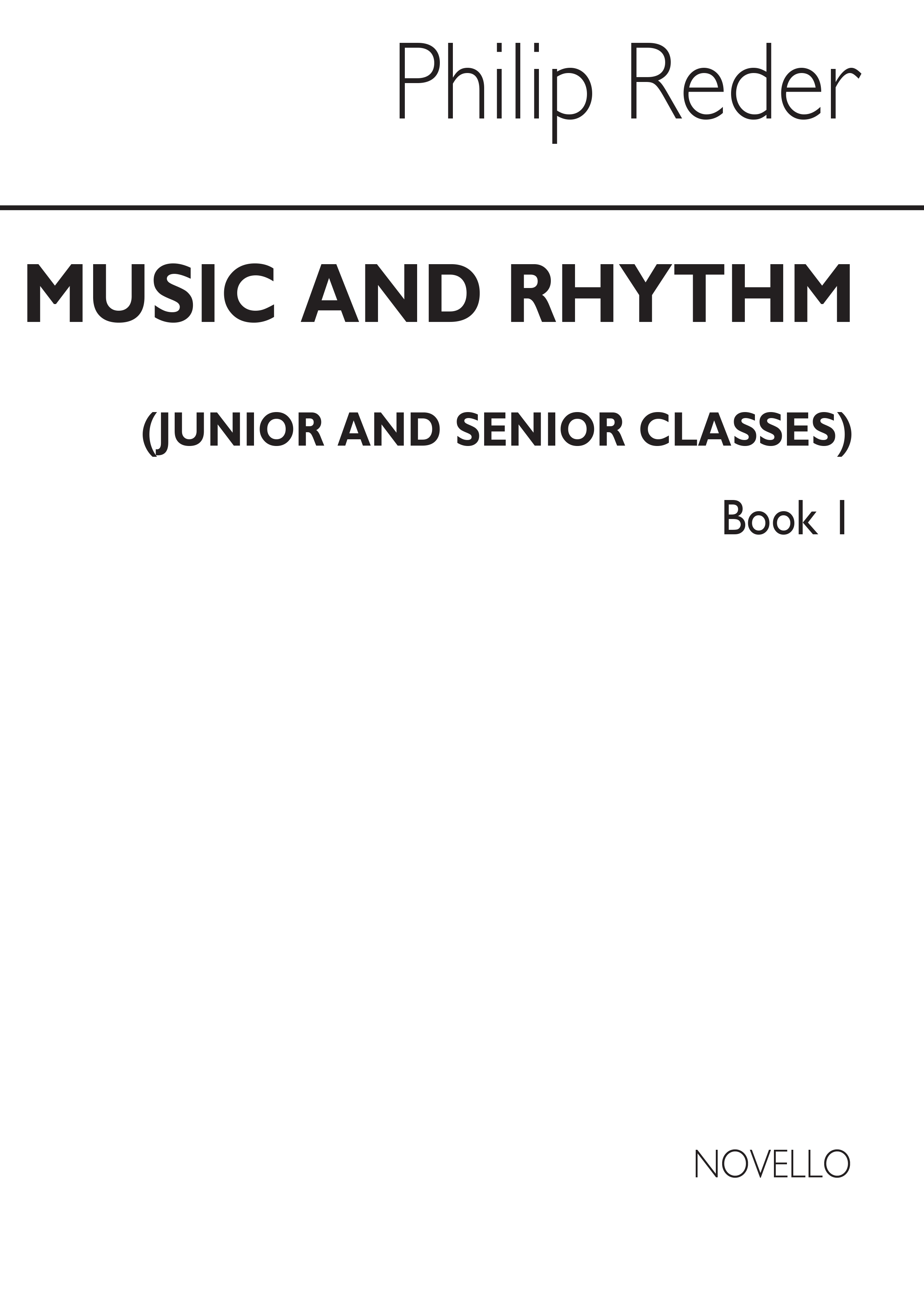 Reder Music & Rhythm Book 1: Rhythmic Percussion Pupil