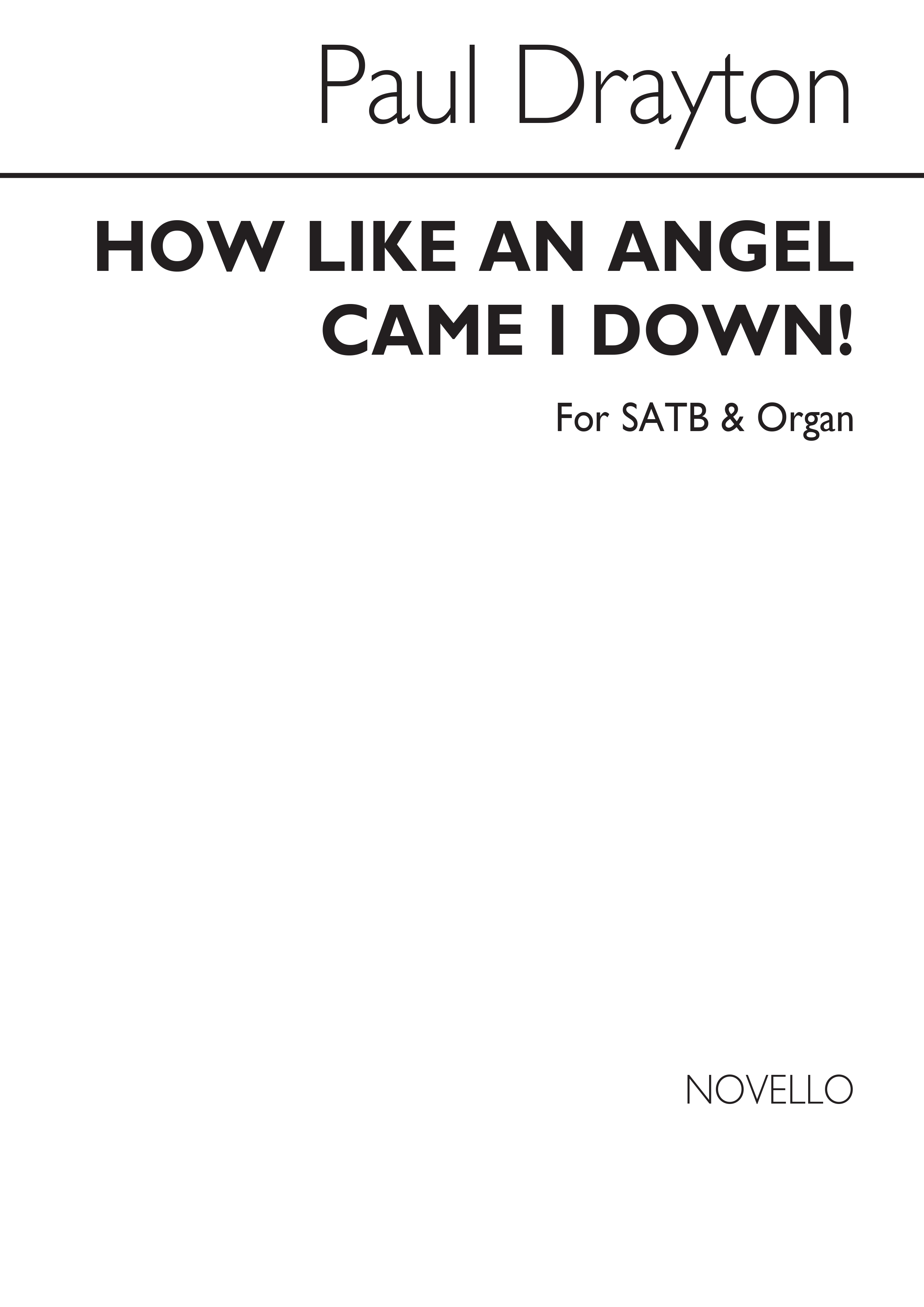 Paul Drayton: How Like An Angel