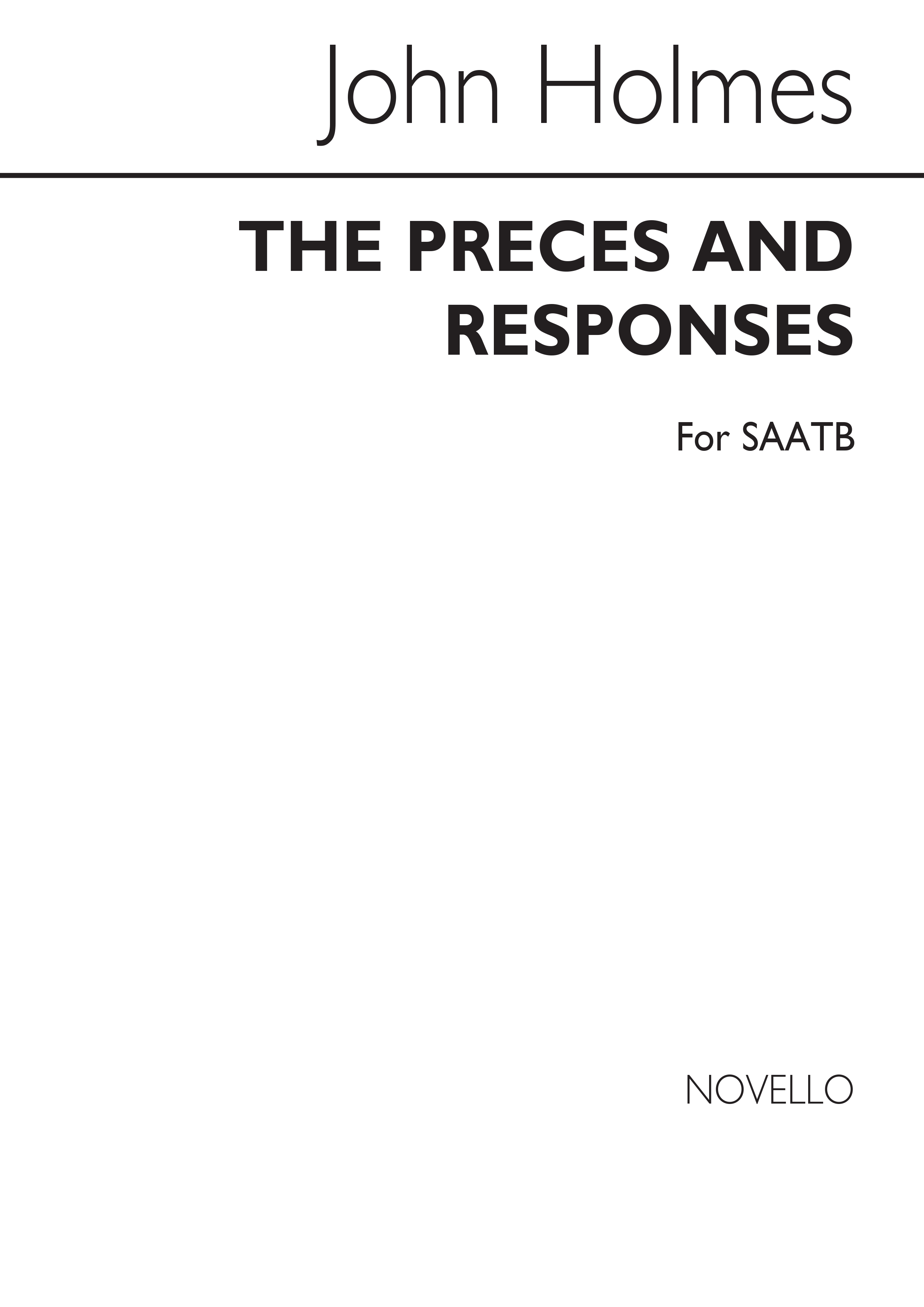 John Holmes: Preces And Responses