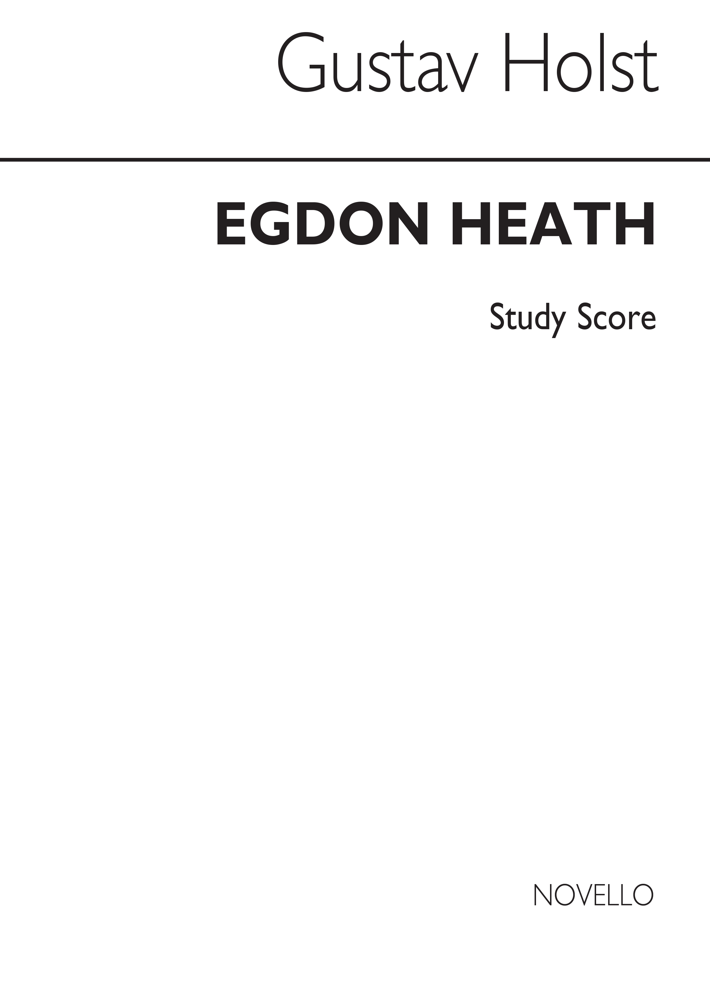 Gustav Holst: Egdon Heath (MiniatureScore)