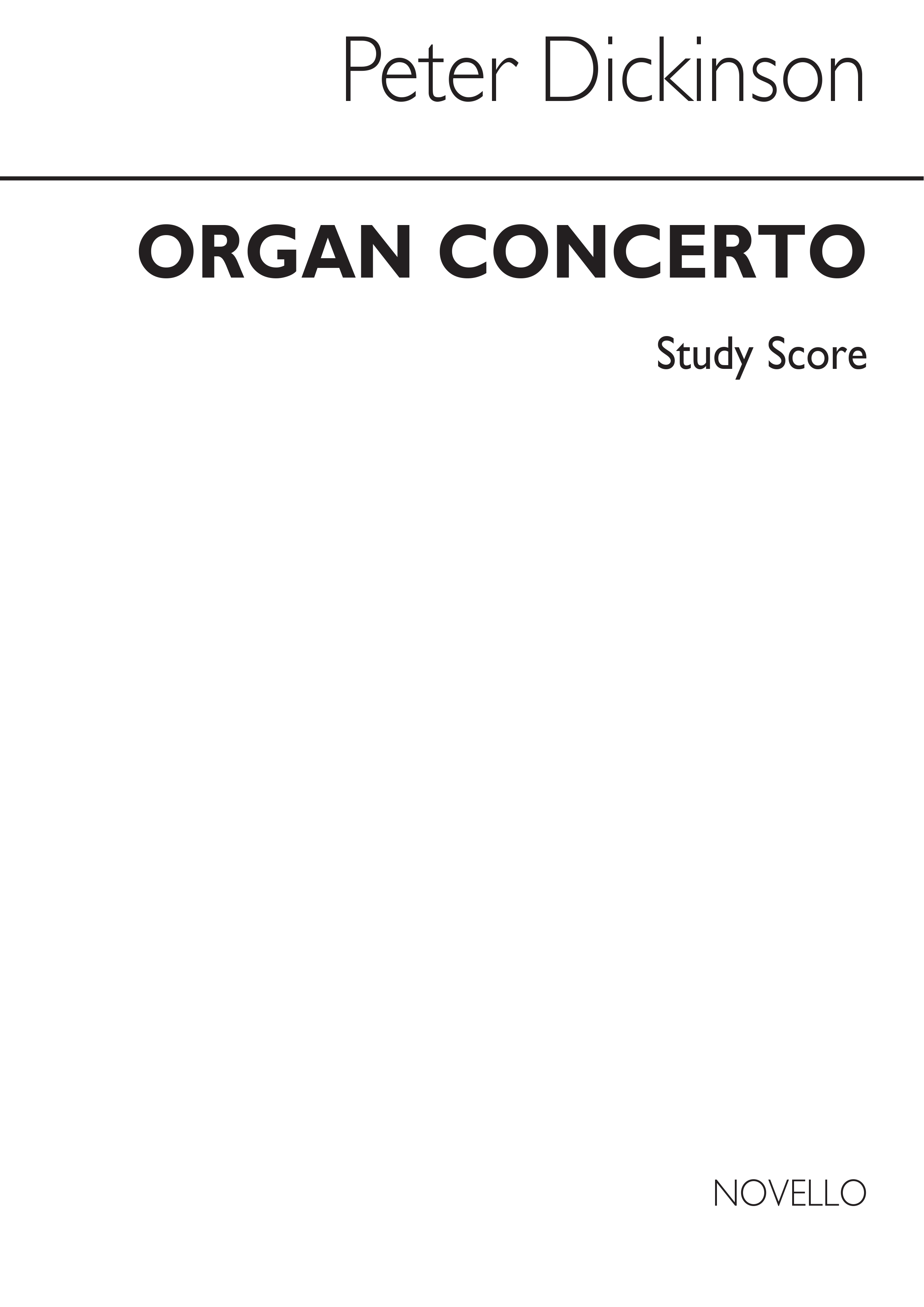 Dickinson: Concerto For Organ (Study Score)