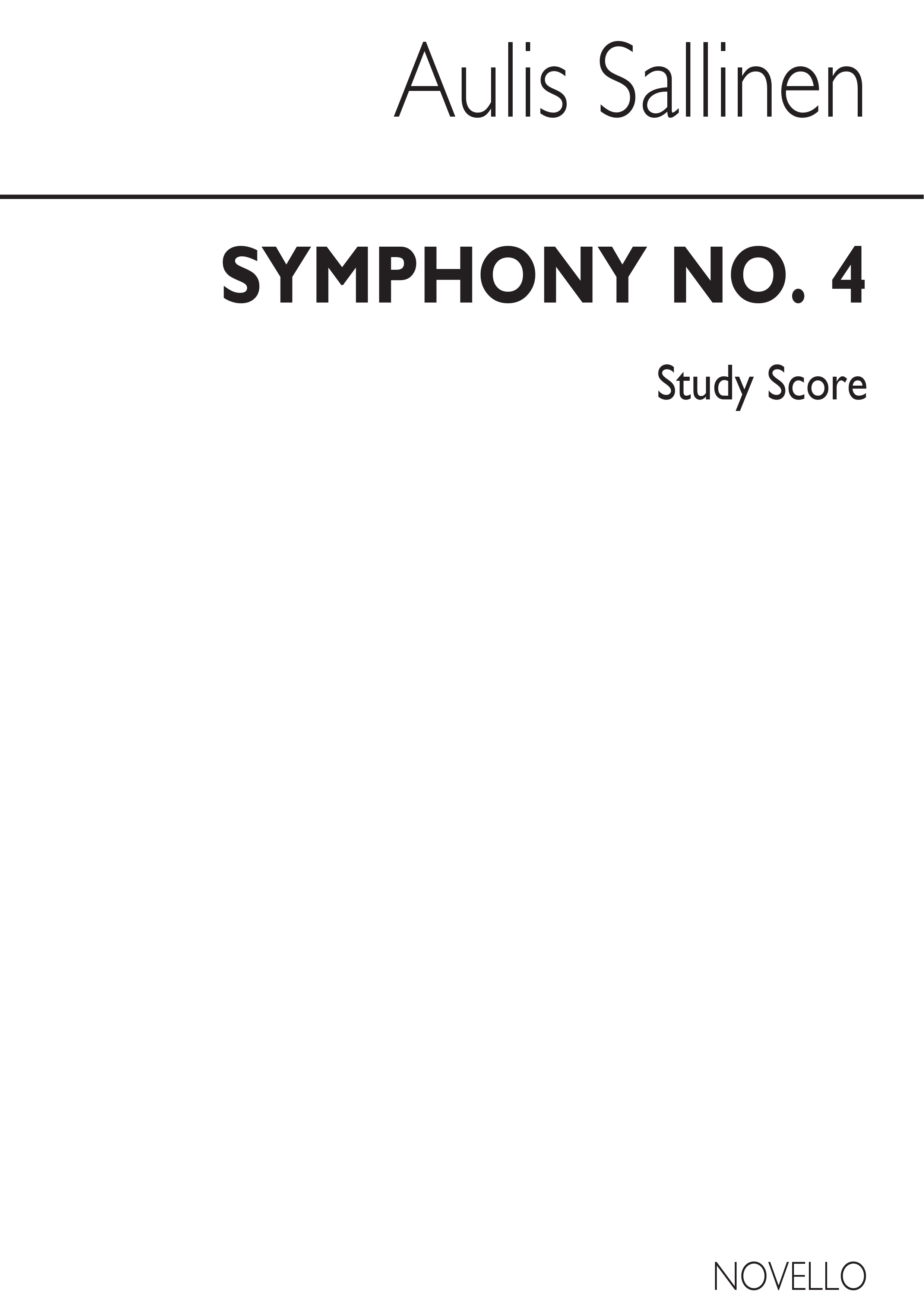 Sallinen: Symphony No.4 Op.49 (Study Score)