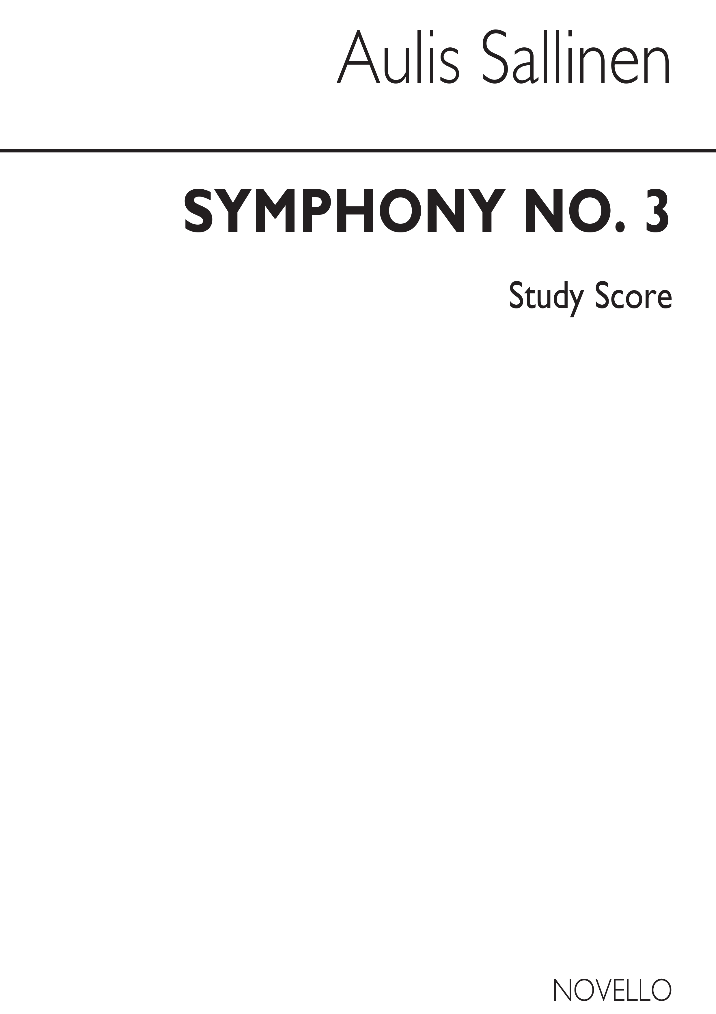 Sallinen: Symphony No.3 (Study Score)