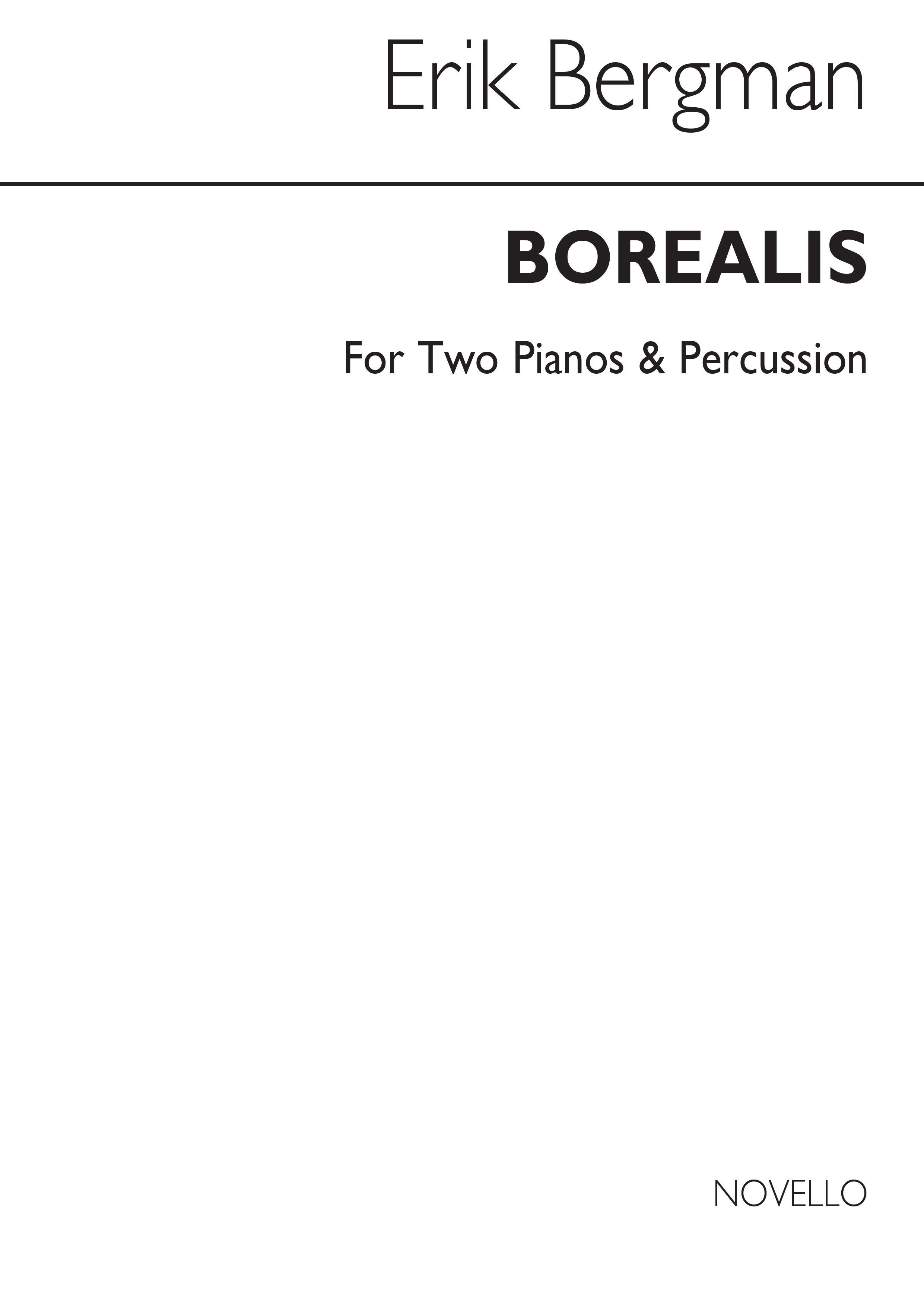 Bergman: Borealis for 2 Pianos and Percussion