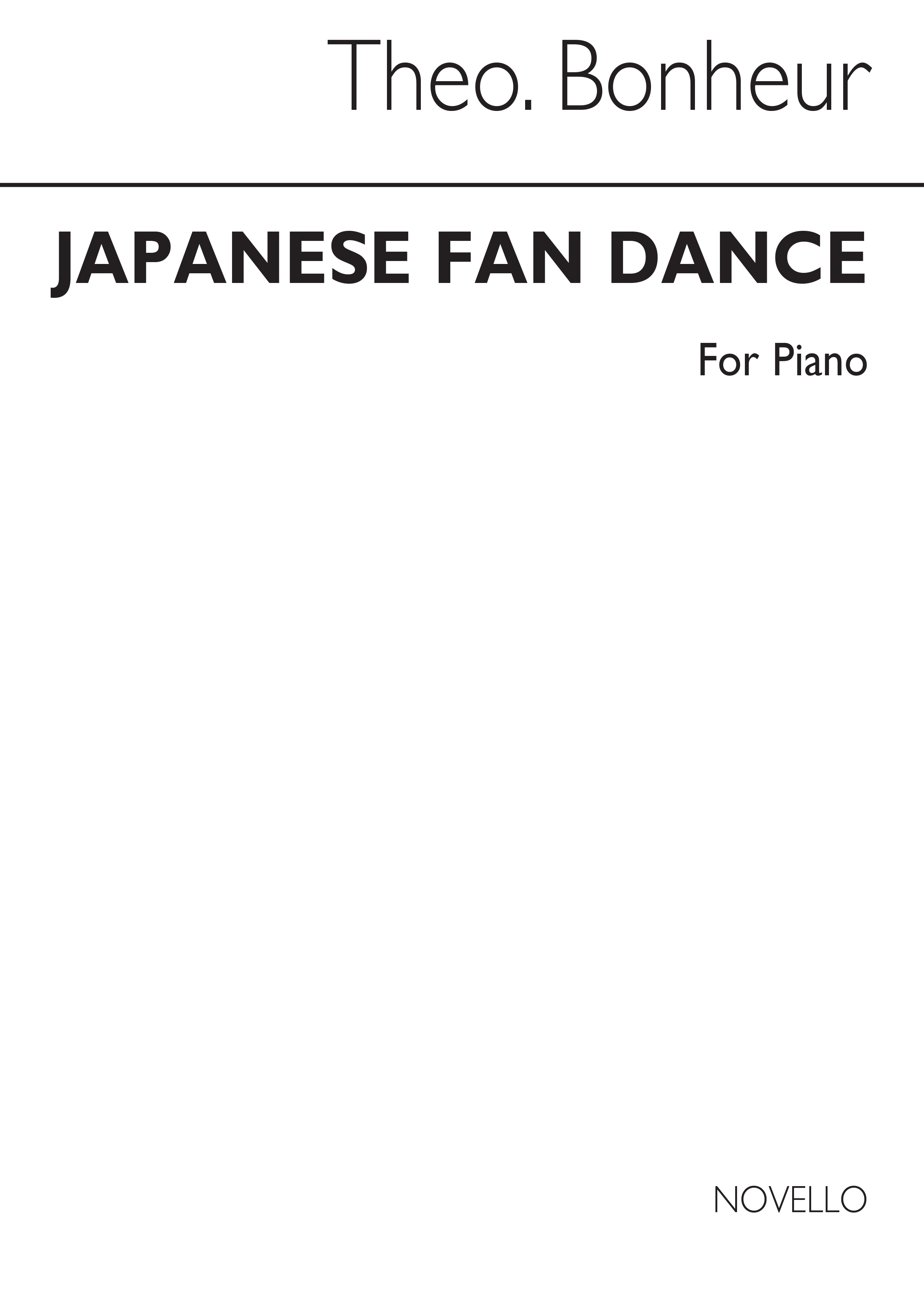 Bonheur Japanese Fan Dance Piano