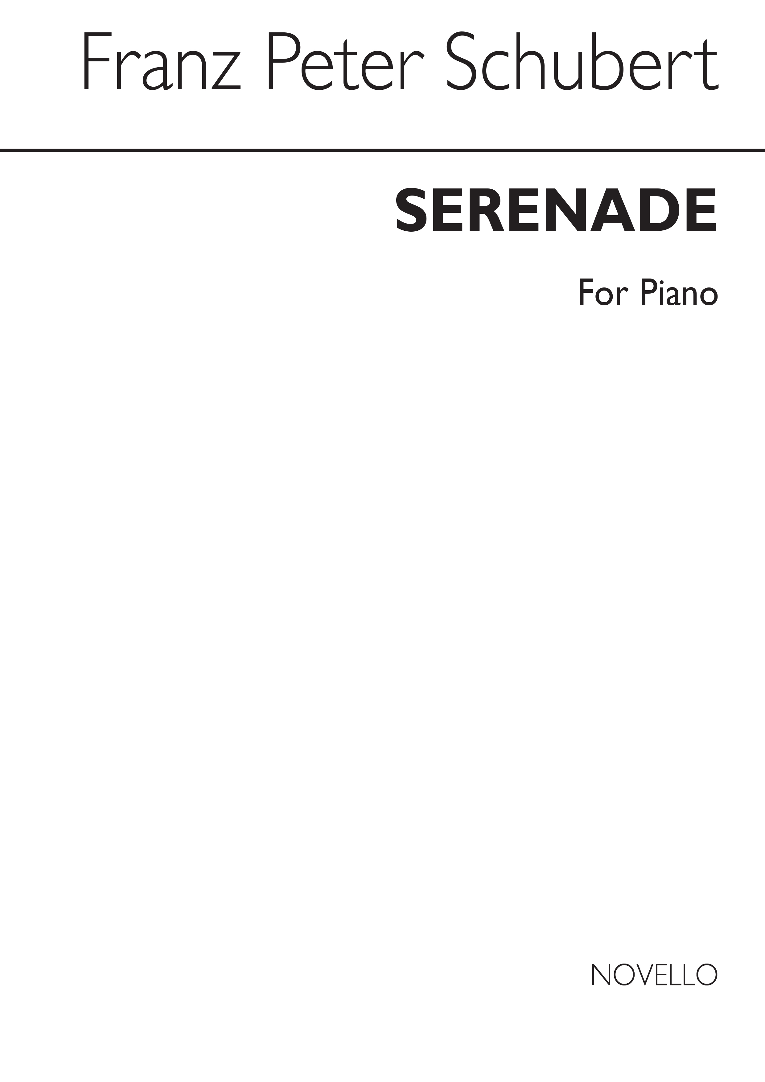 Schubert Serenade Piano