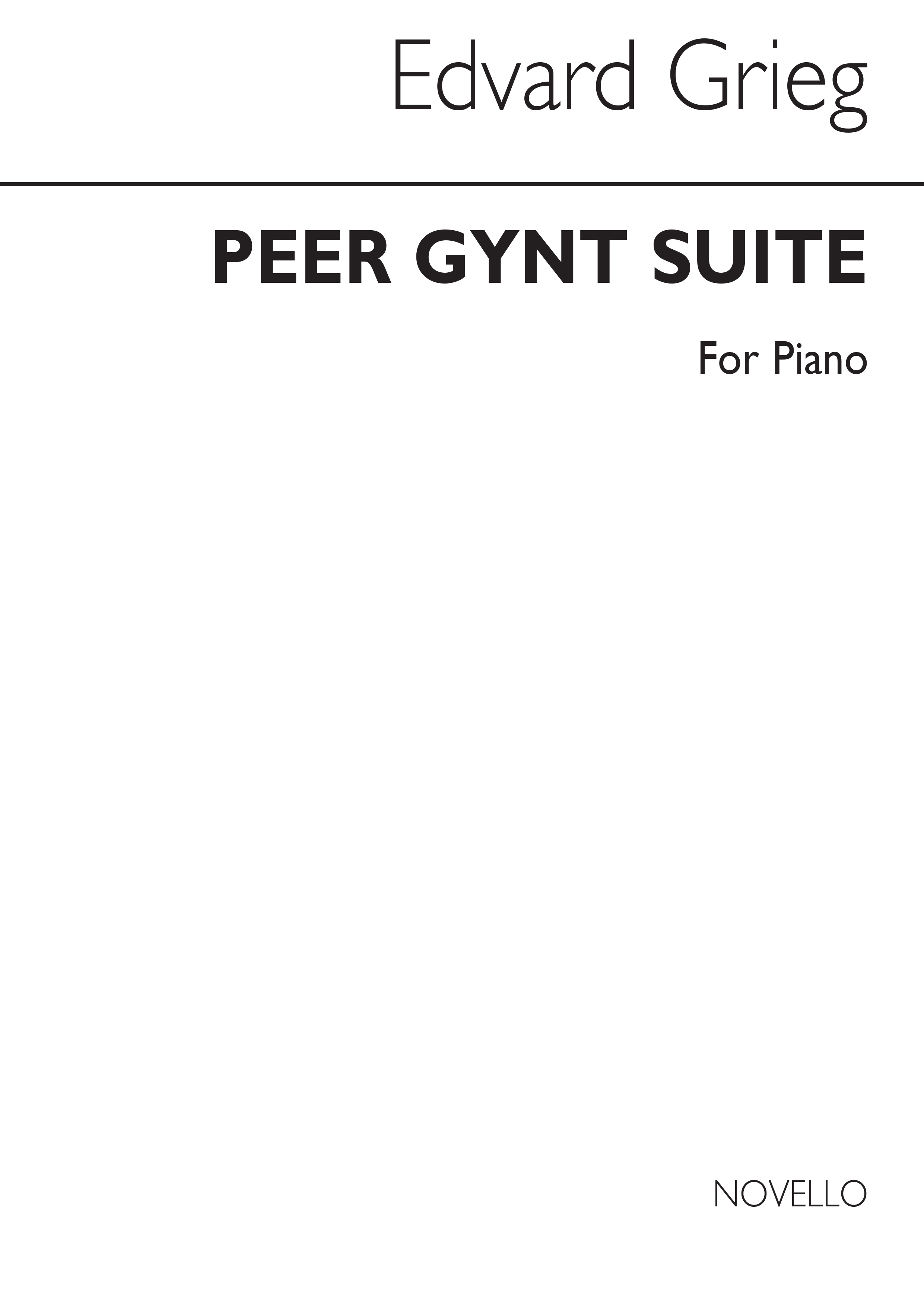 Grieg Peer Gynt Suite Piano