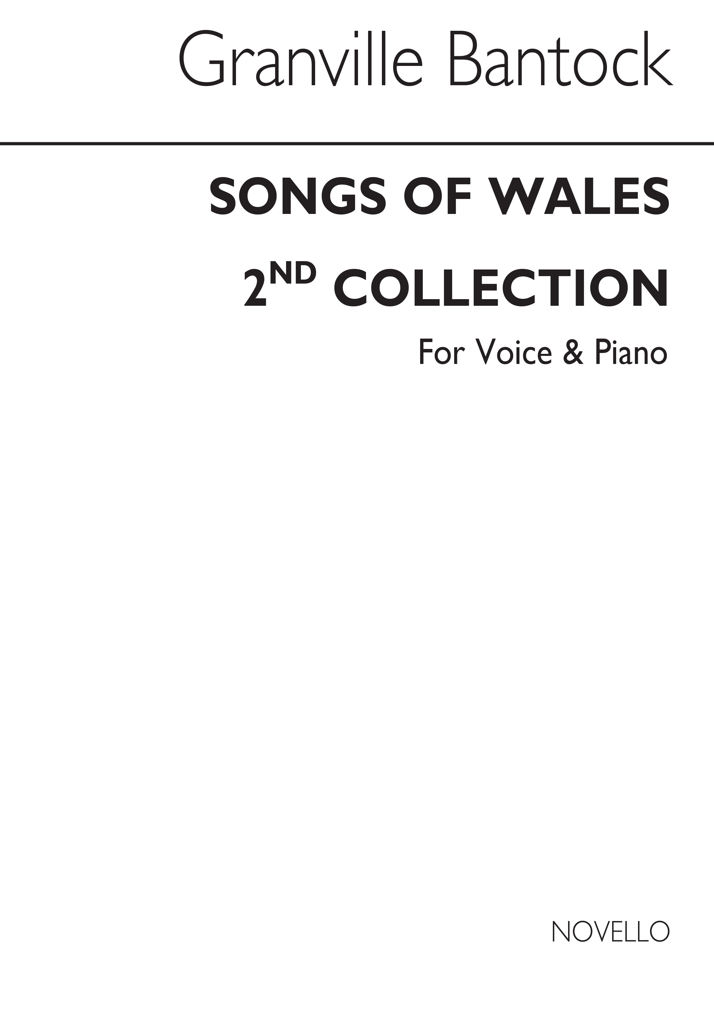 Bantock: Songs Of Wales Book 2 for Voice and Piano