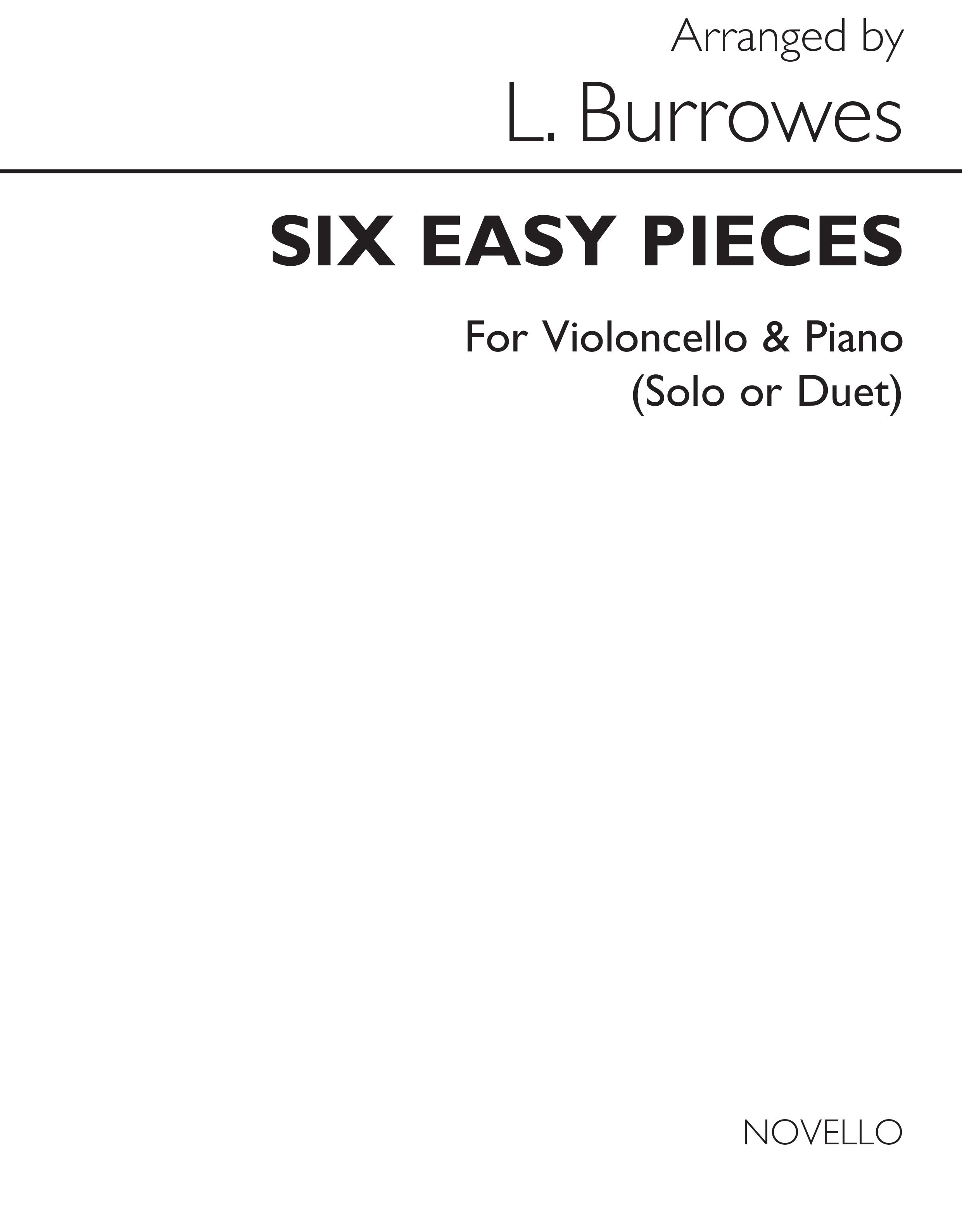 Burrowes: Six Easy Pieces (Cello and Piano)