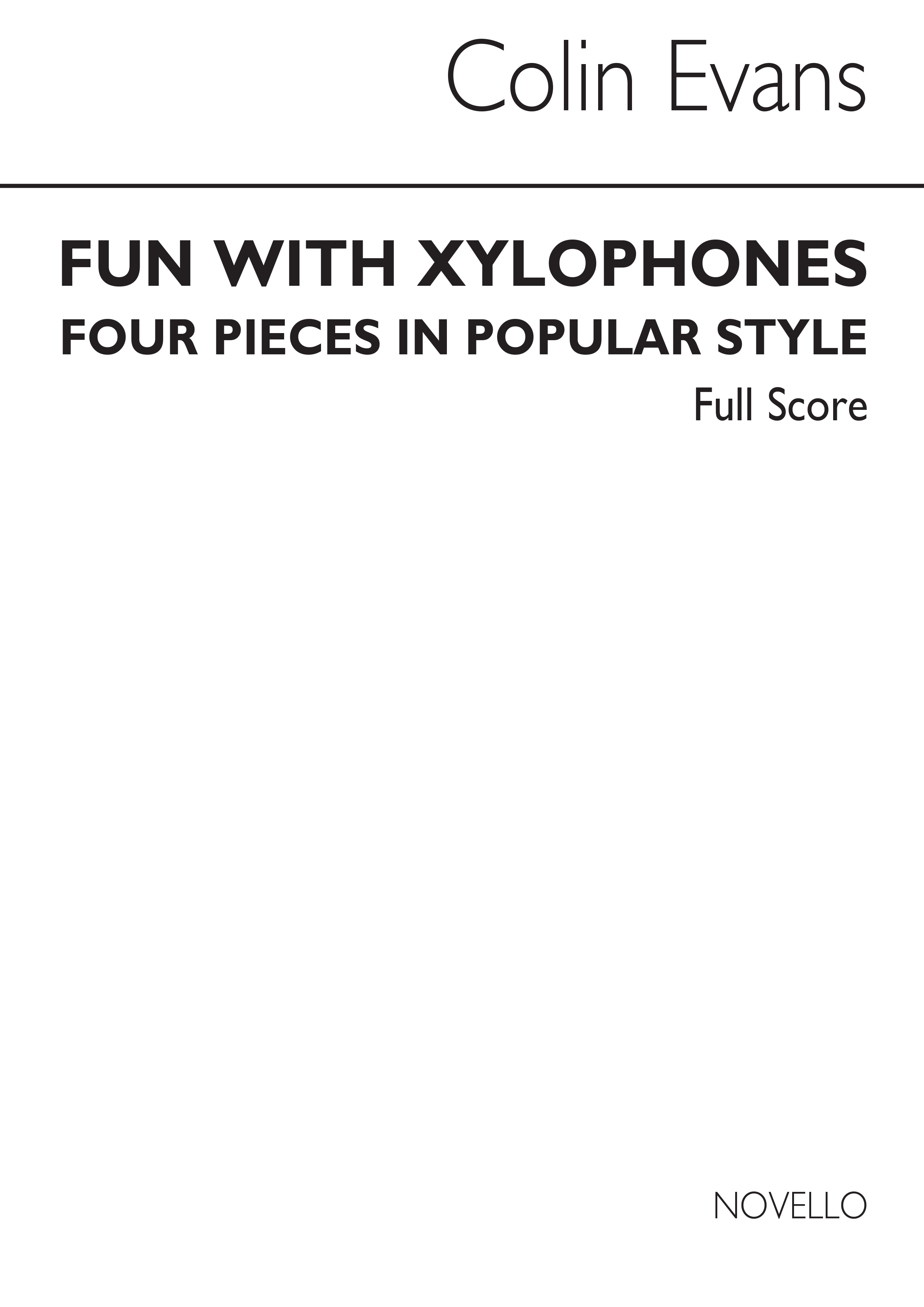 Evans: Fun With Xylophones Clarinet Ensemble Score