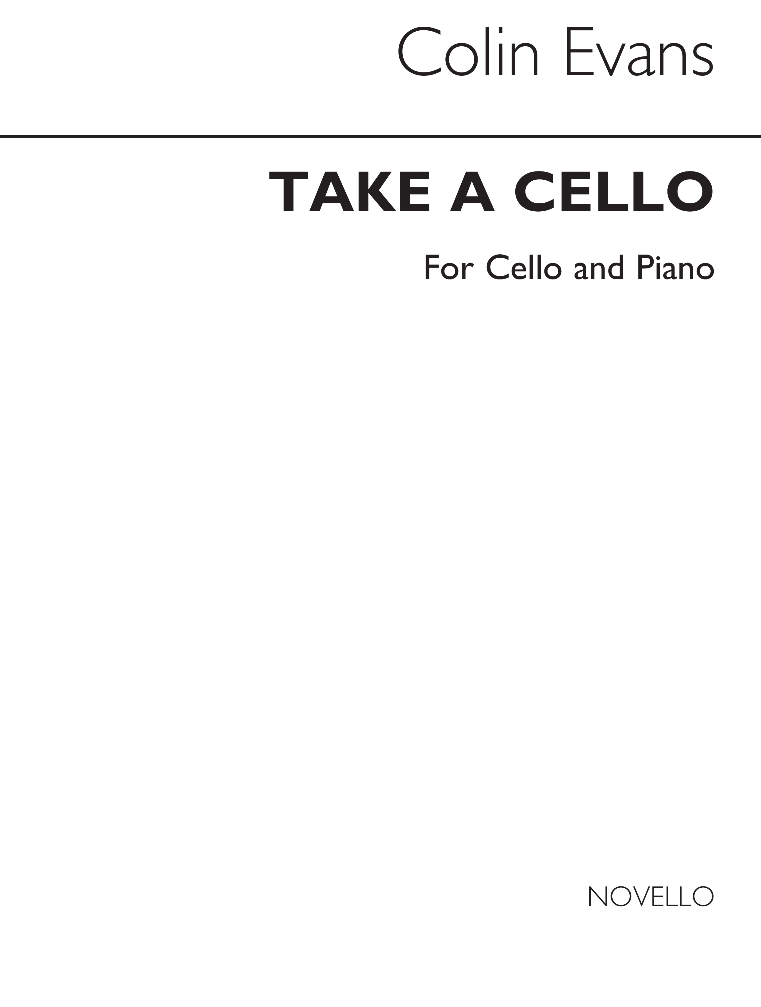 Evans: Take A Cello for Cello and Piano
