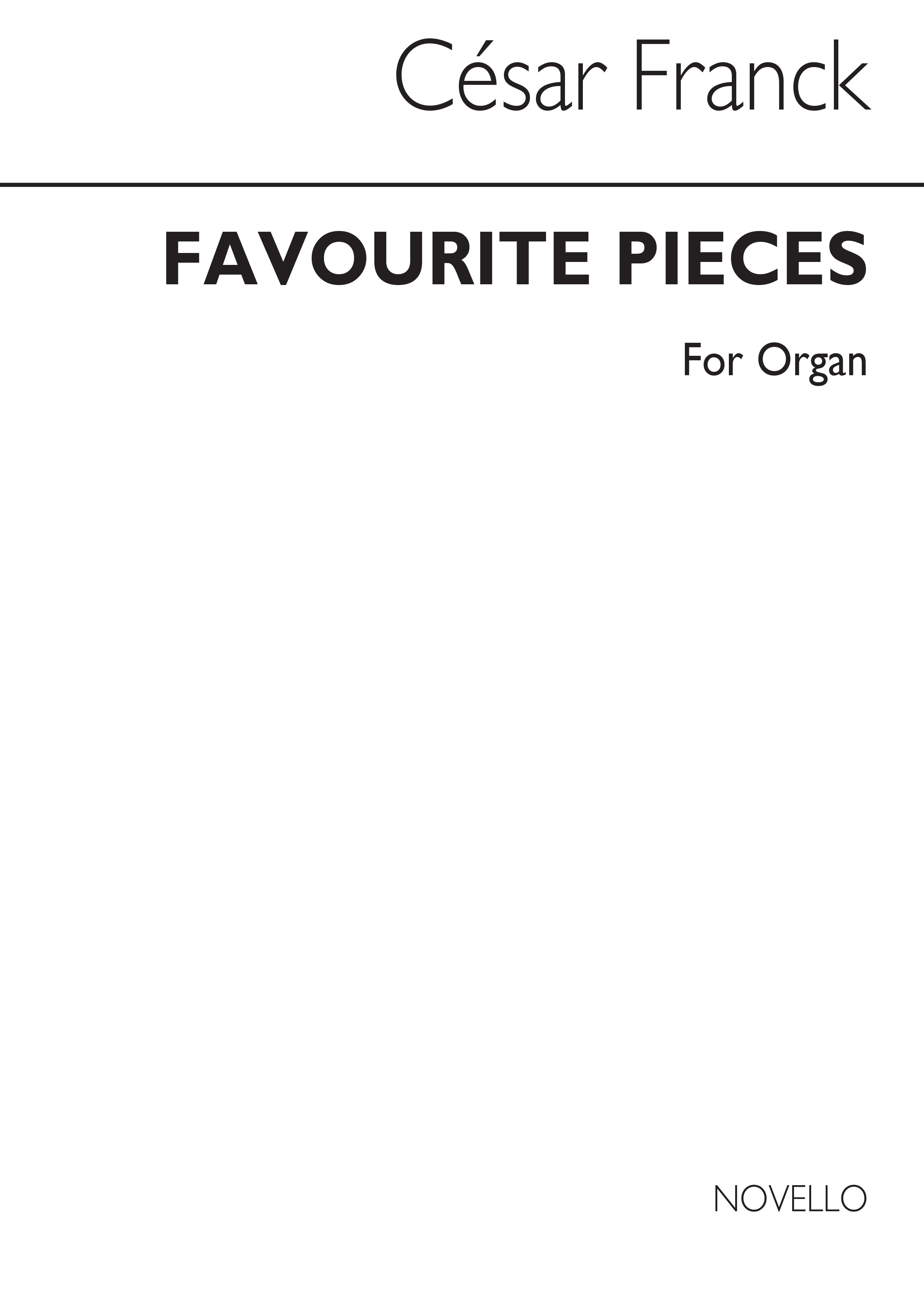 Cesar Franck: Favourite Pieces For Organ Book 1