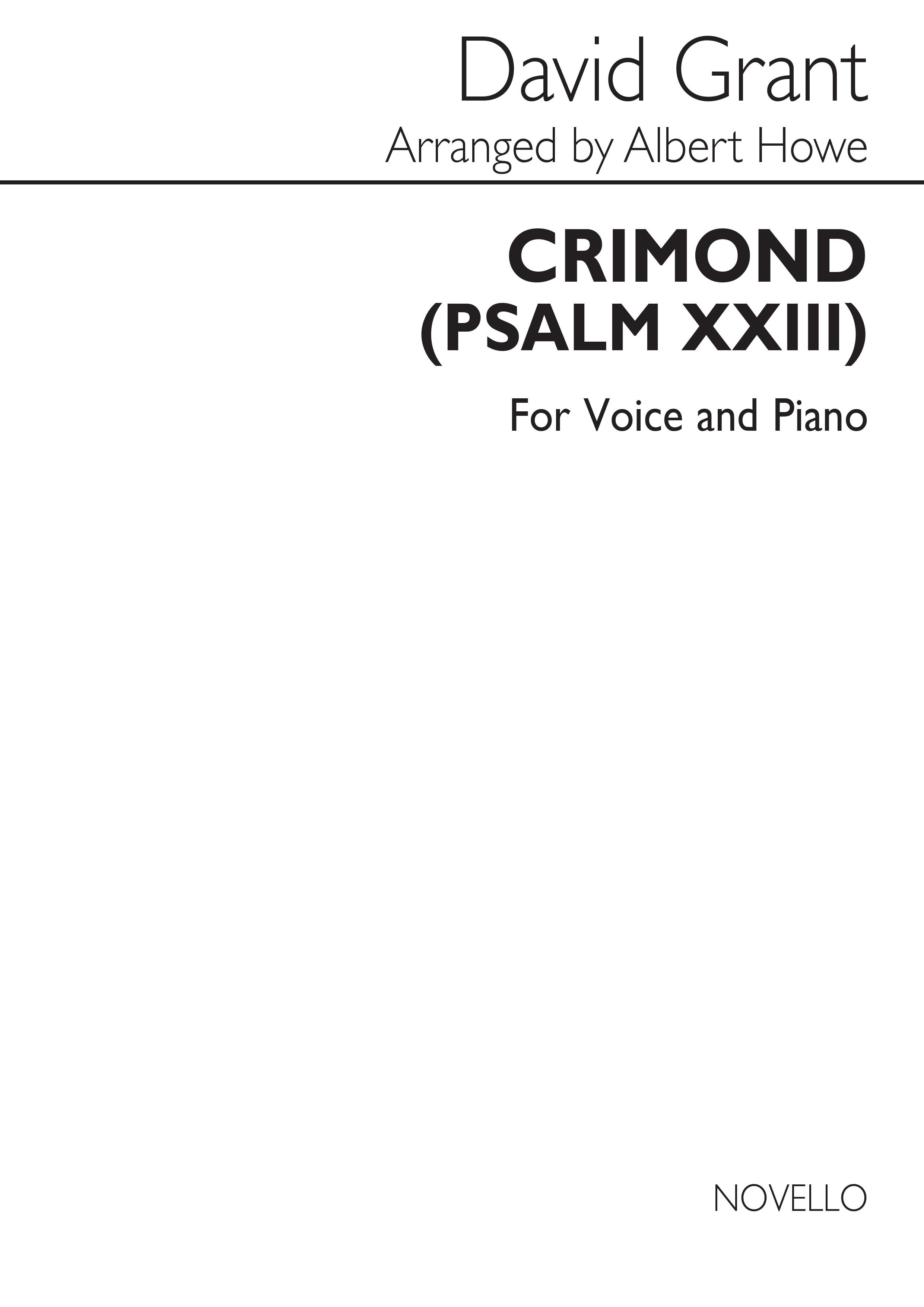 Grant, D Crimond Vce/Pf