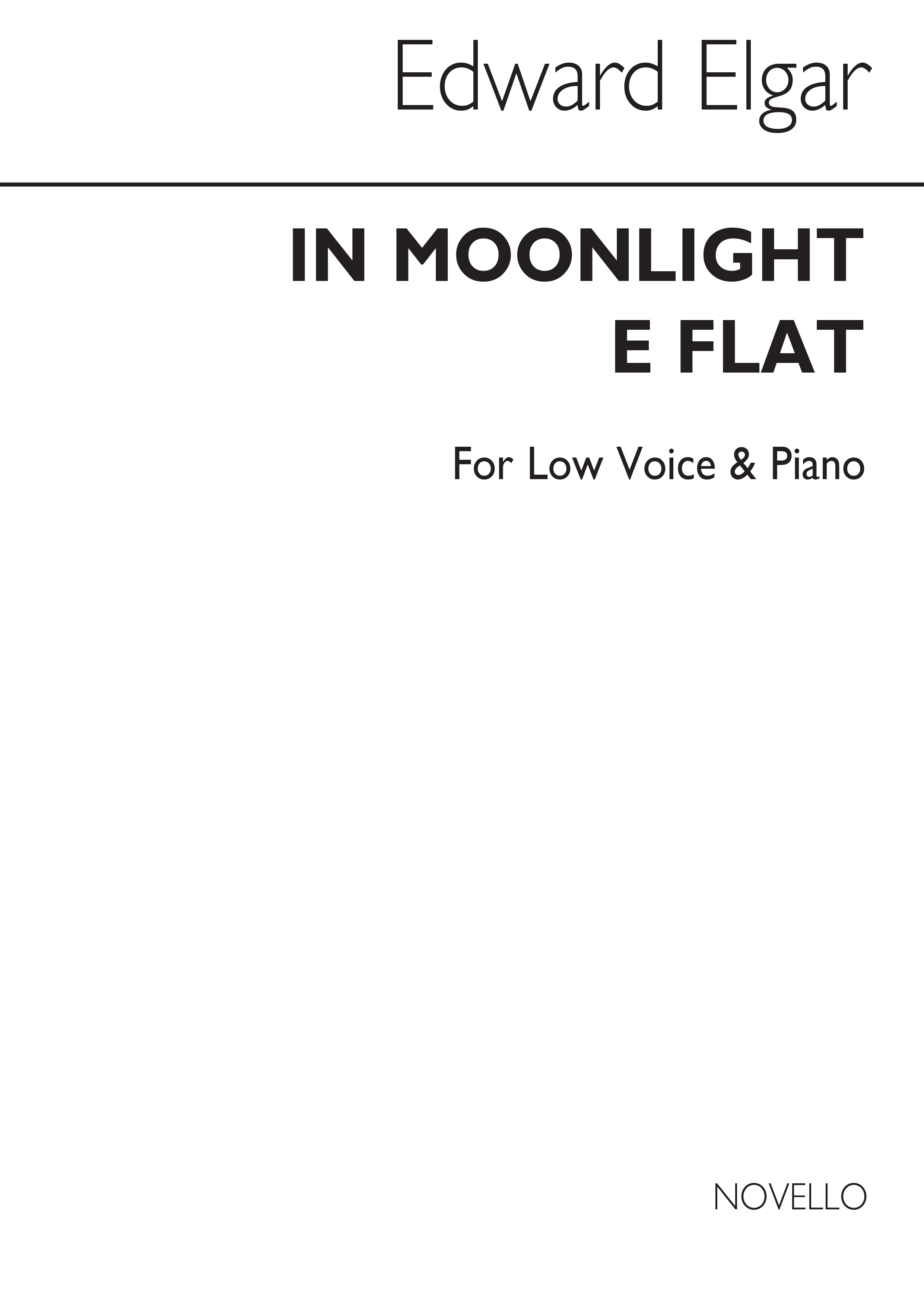 Elgar In Moonlight In Eb Low Vce/Pf