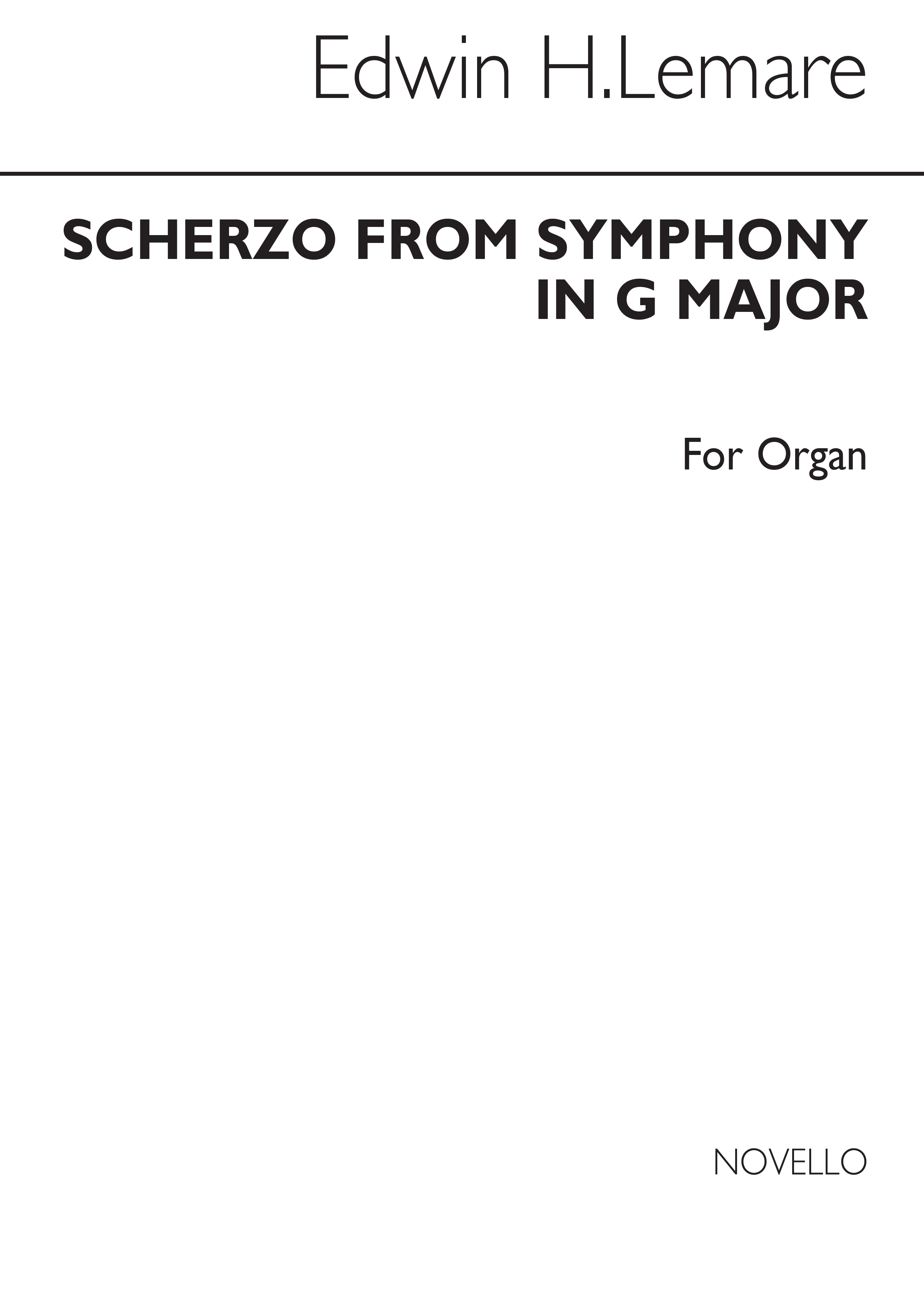Edwin Lemare: Scherzo From Symphony In G Minor For Organ