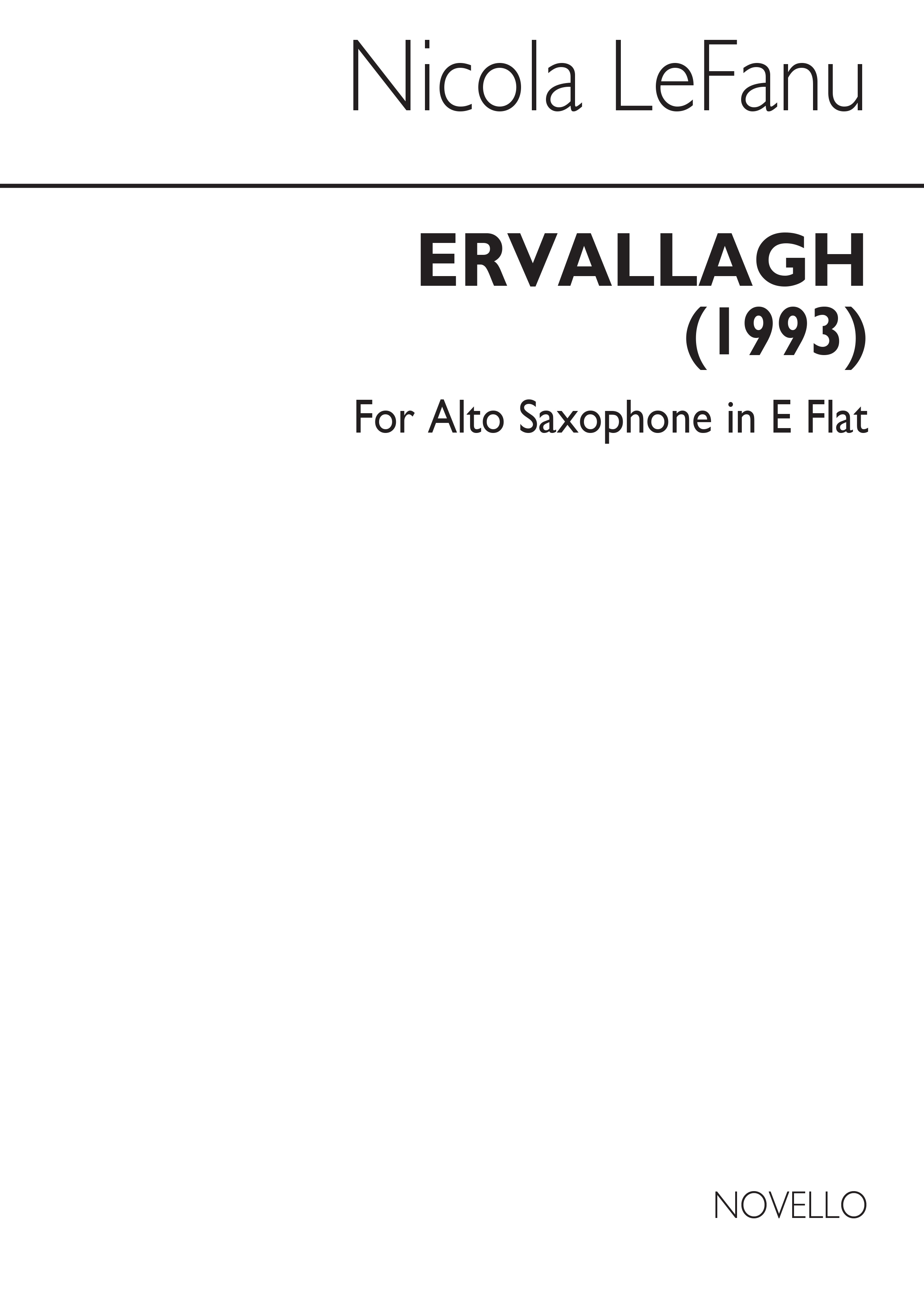 Lefanu: Ervallagh (Score)
