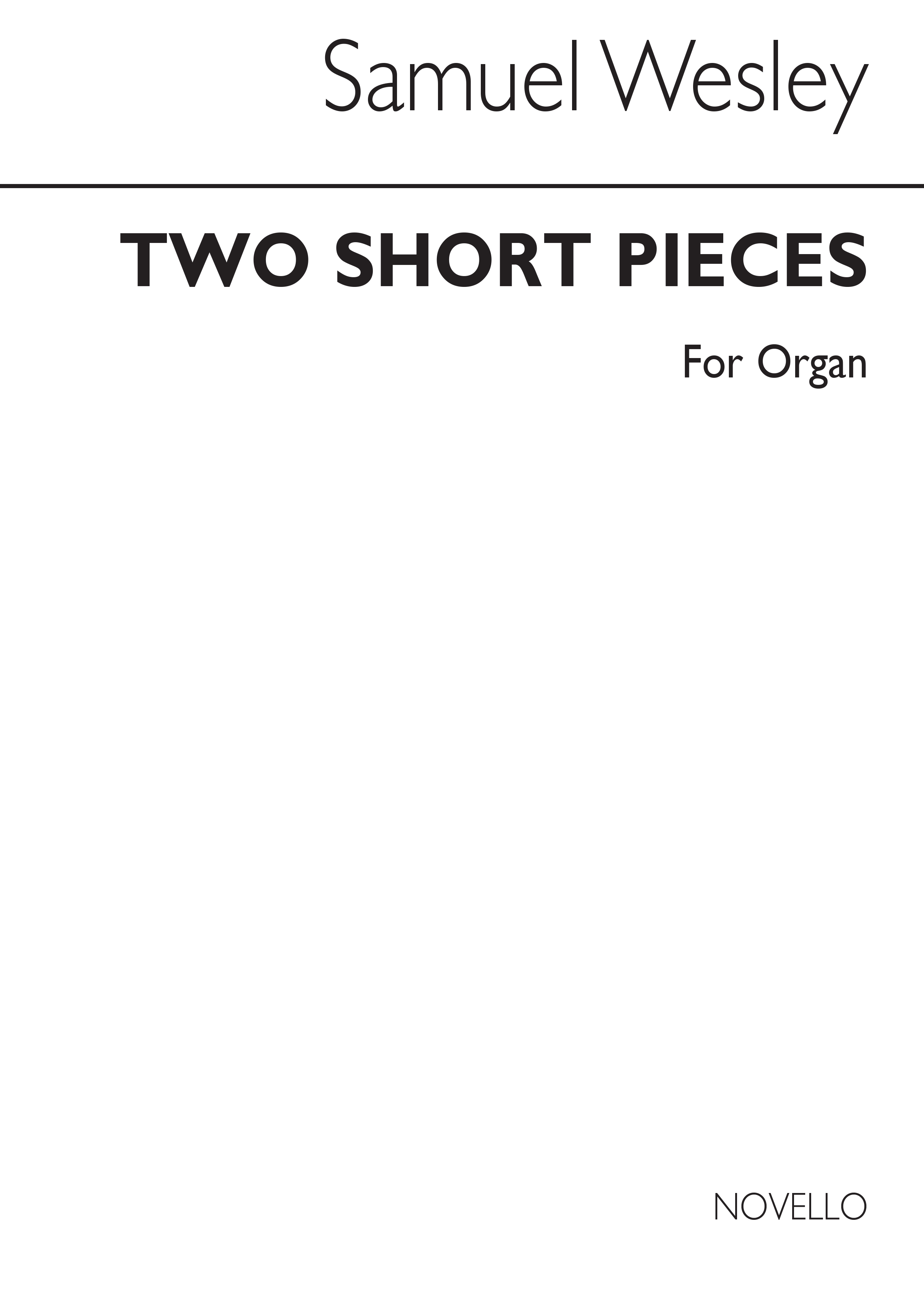 Samuel Wesley: Two Short Pieces In F