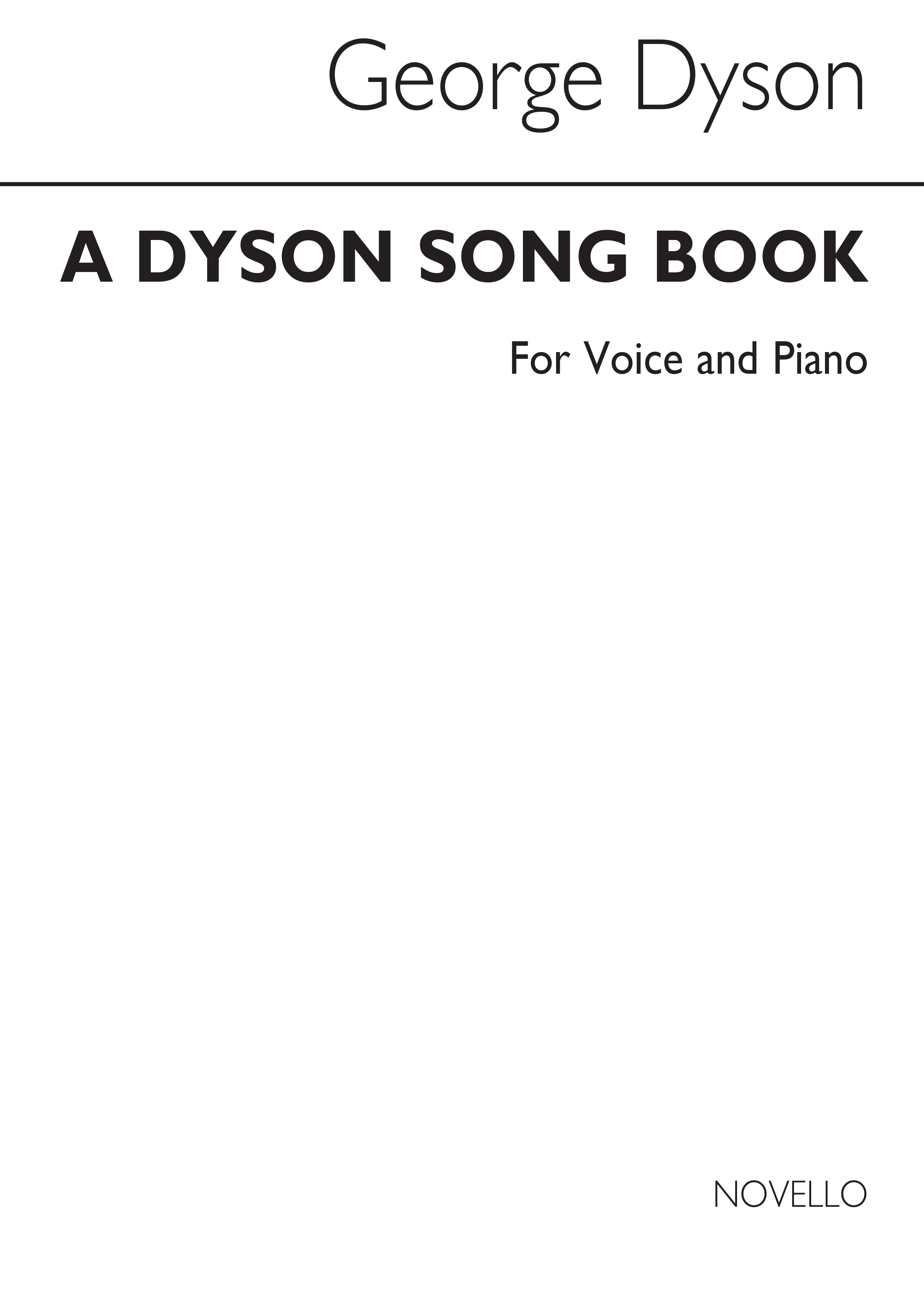 George Dyson: A Dyson Song Book for Voice and Piano