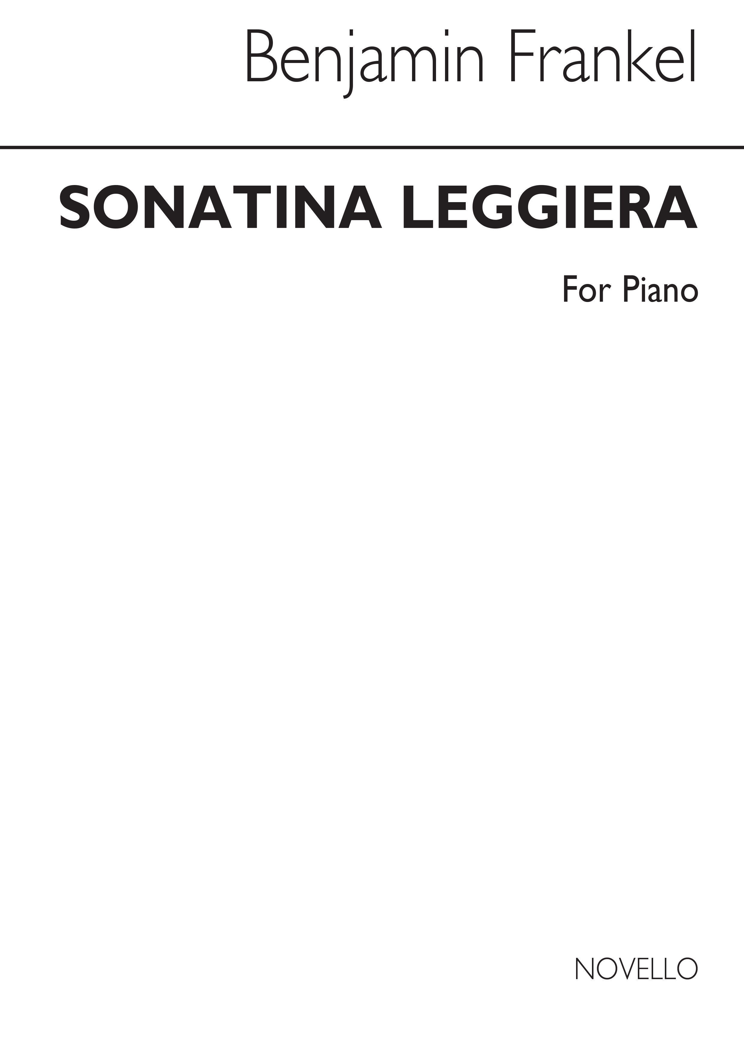 Frankel: Sonatina Leggiera for Piano