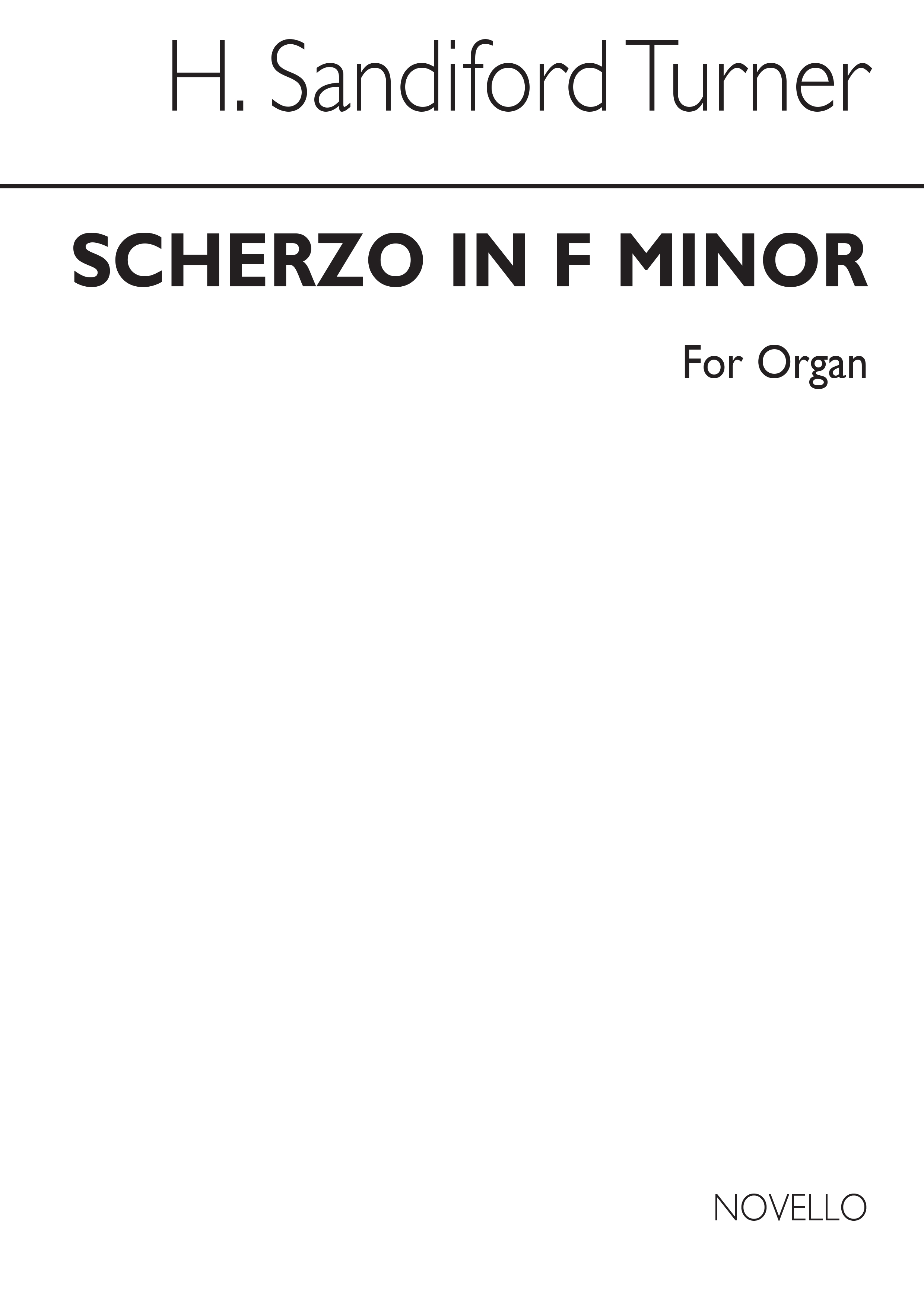 Harry Sandiford Turner: Scherzo In F Minor