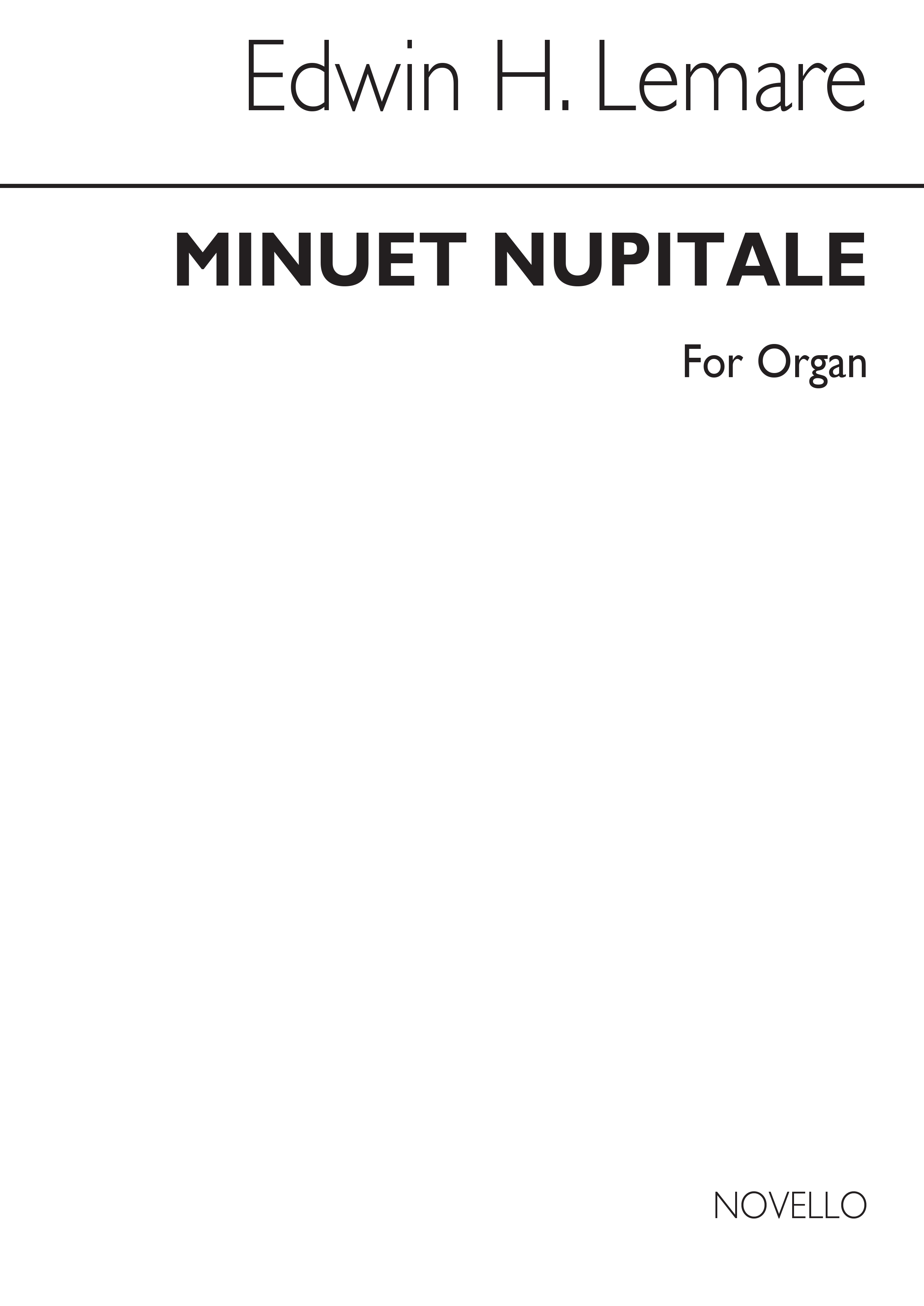 Edwin Lemare: Minuet Nuptiale For Organ
