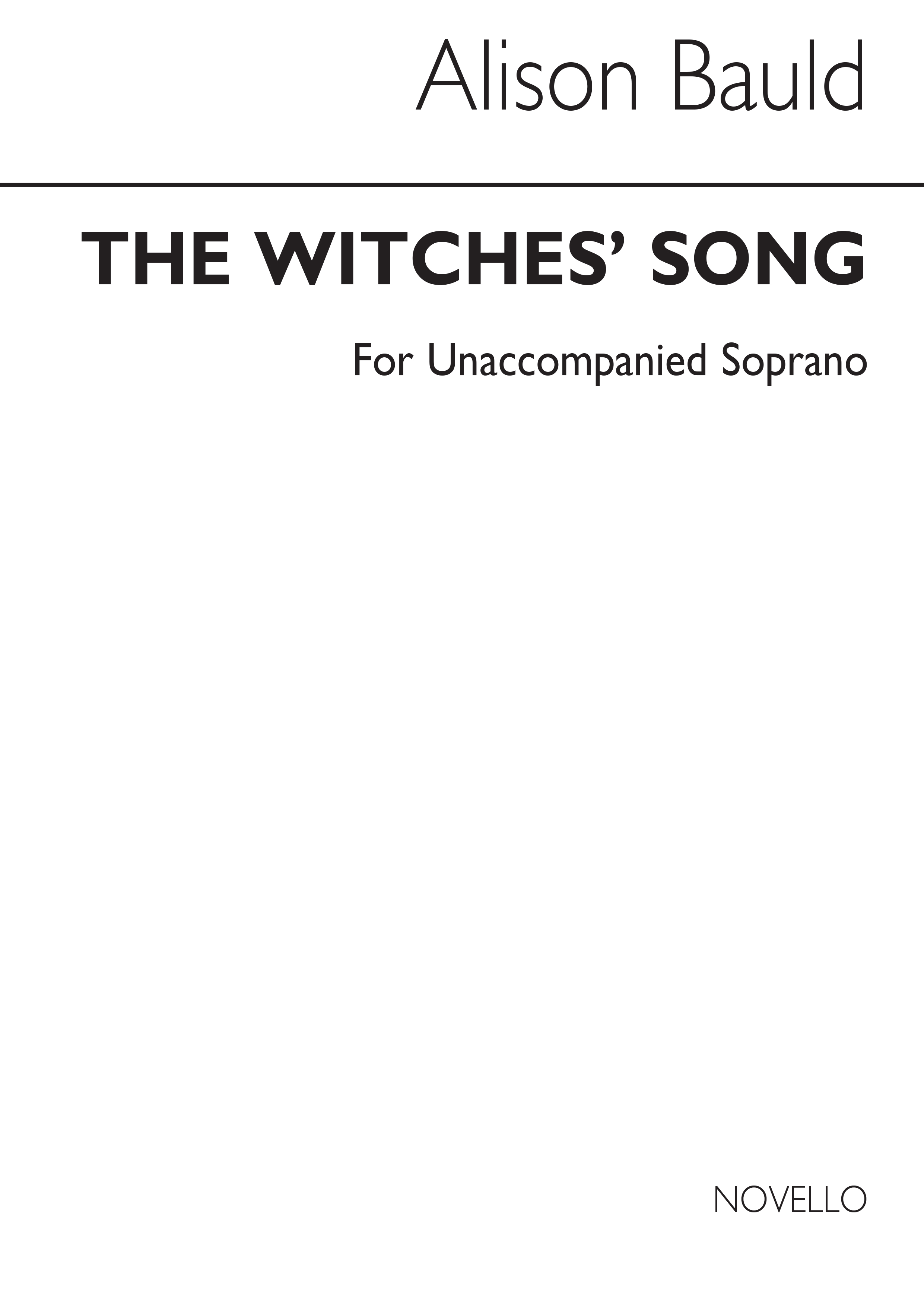 Bauld: The Witches' Song for Solo A Capella Soprano