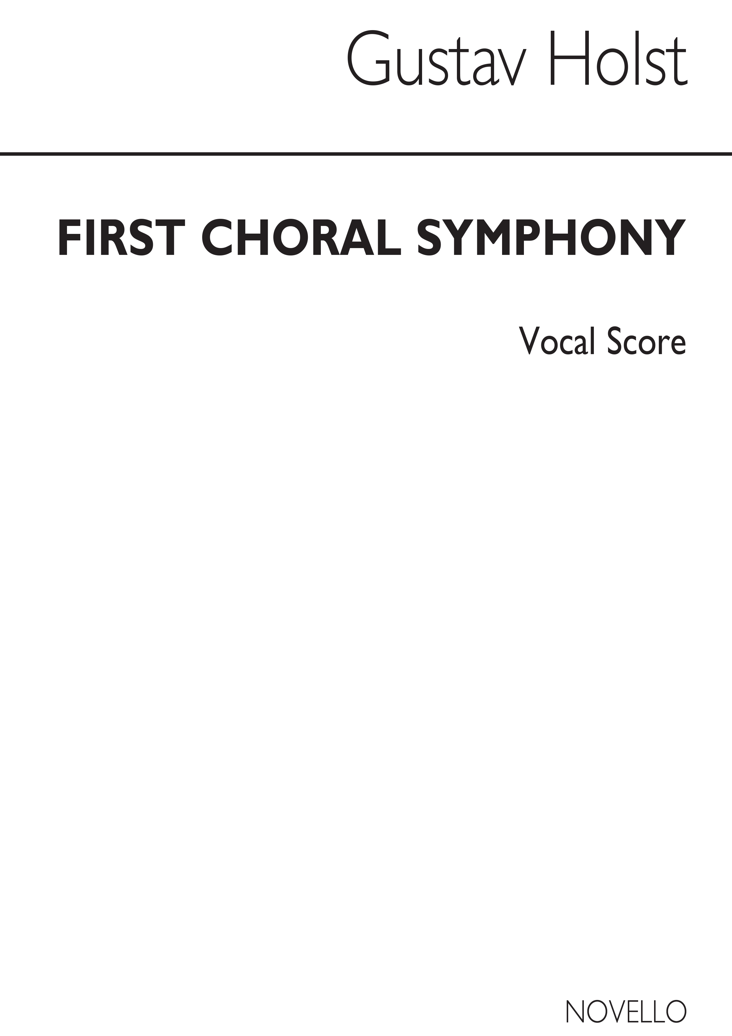 Gustav Holst: First Choral Symphony (Vocal Score)