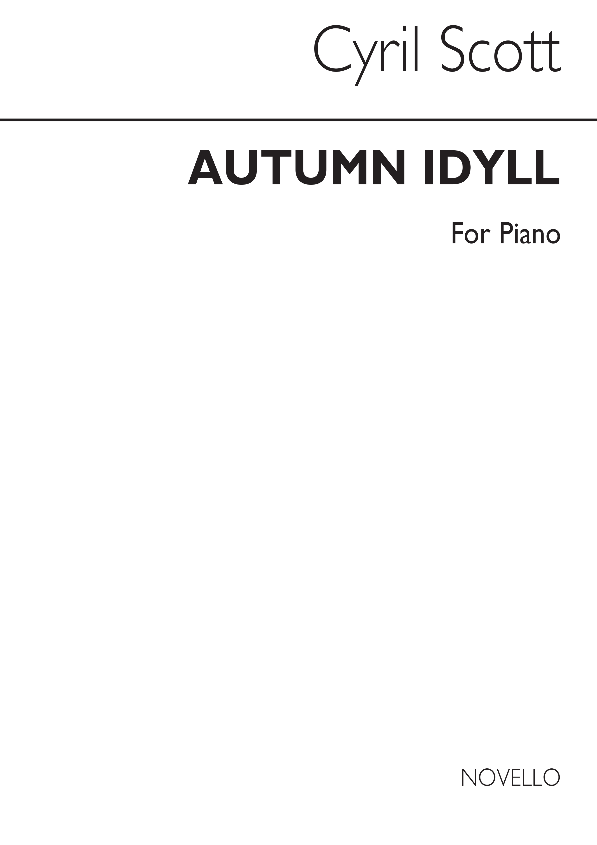 Scott: Autumn Idyll for Piano