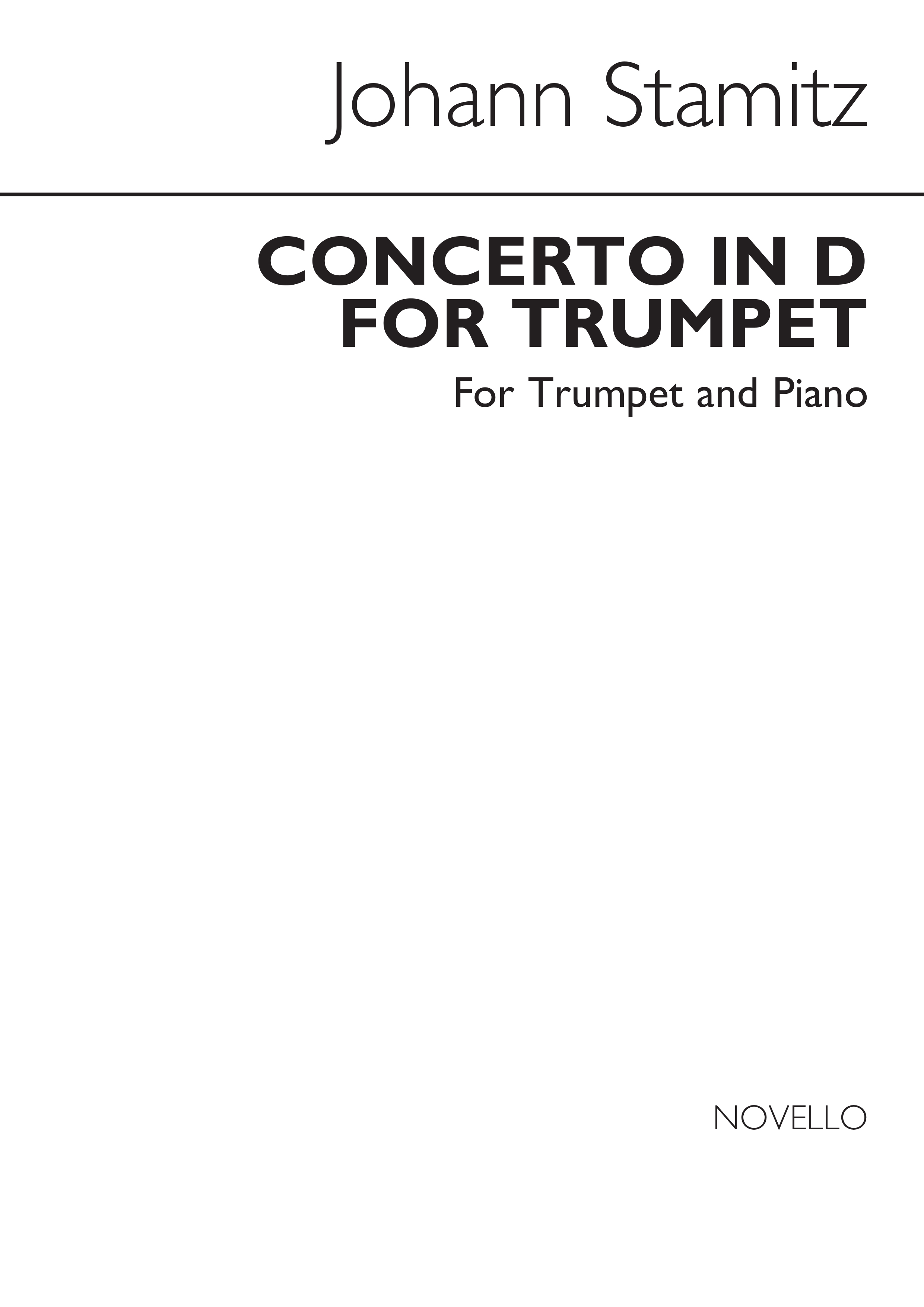 Johann Stamitz: Concerto In D (Trumpet/Piano)