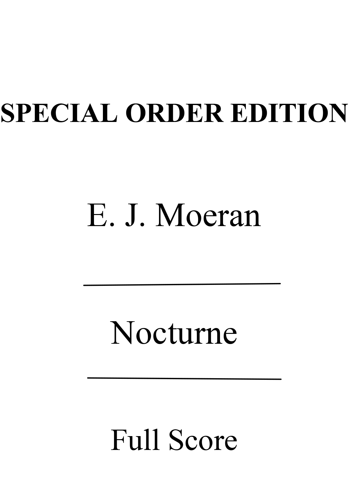 Moeran: Nocturne Baritone,chorus,