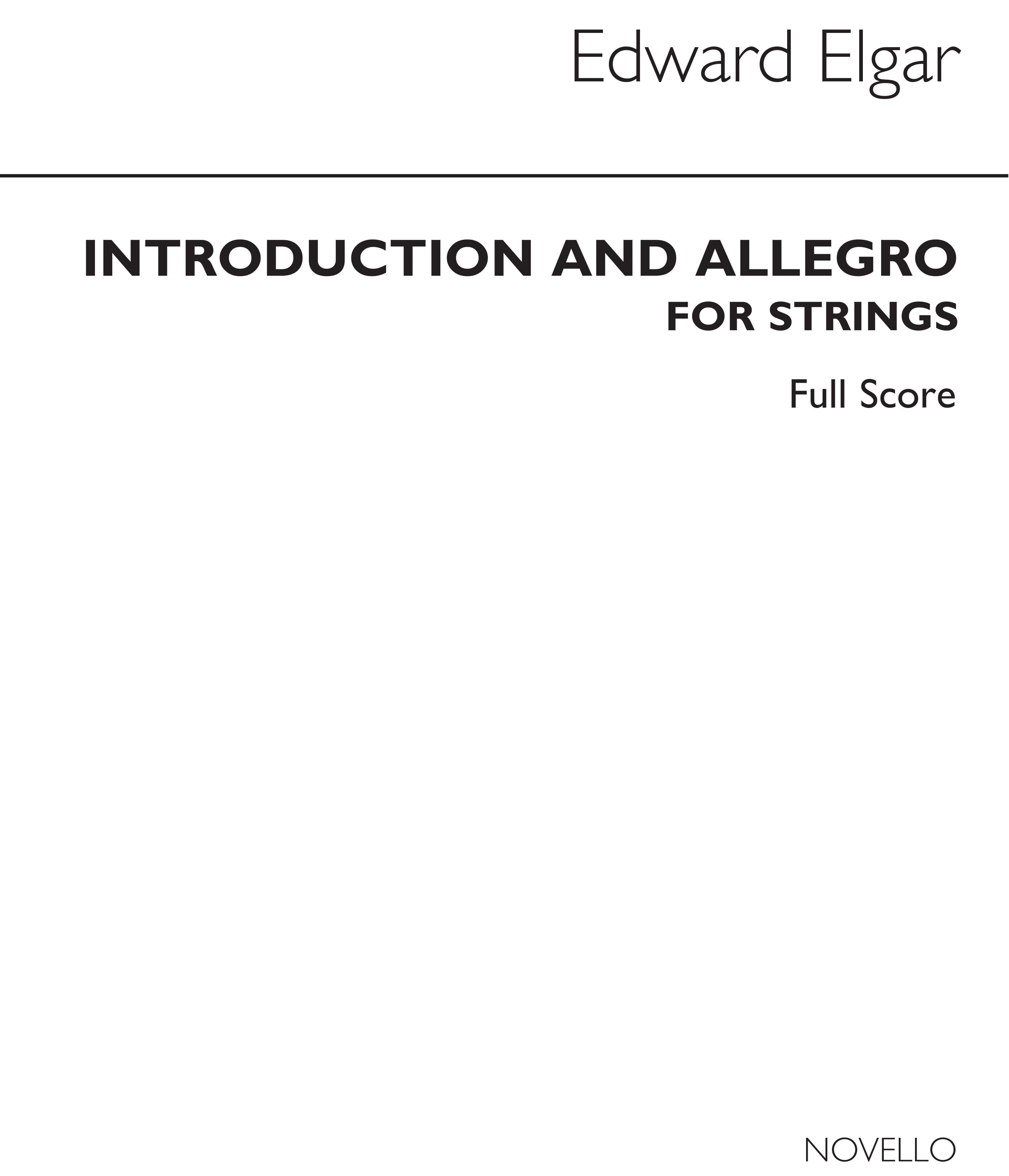 Elgar: Introduction And Allegro